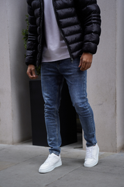 Capo Slim Fit Denim Jeans -  Mid Blue