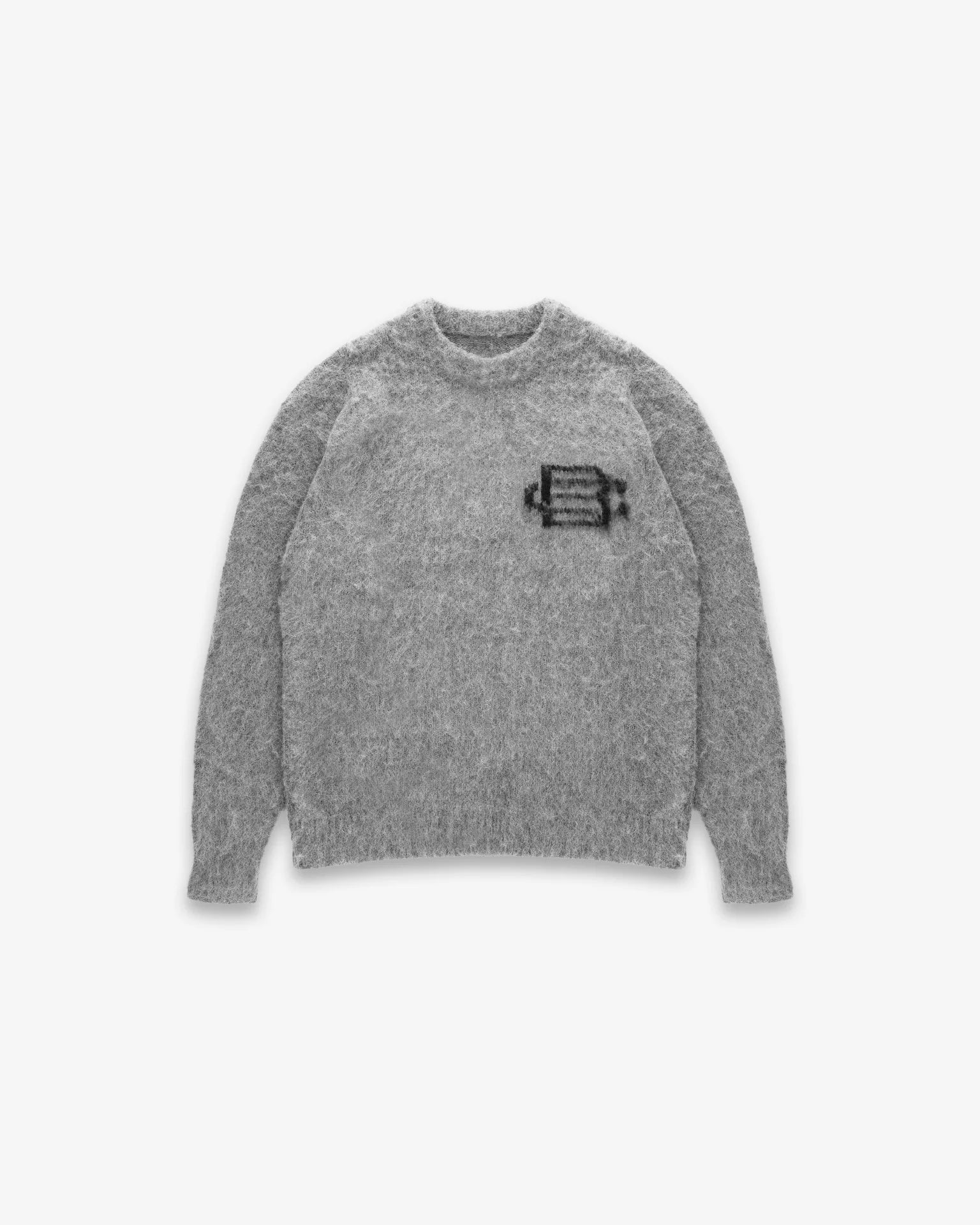 Bénir Mohair Knit BC Jumper - Light Grey