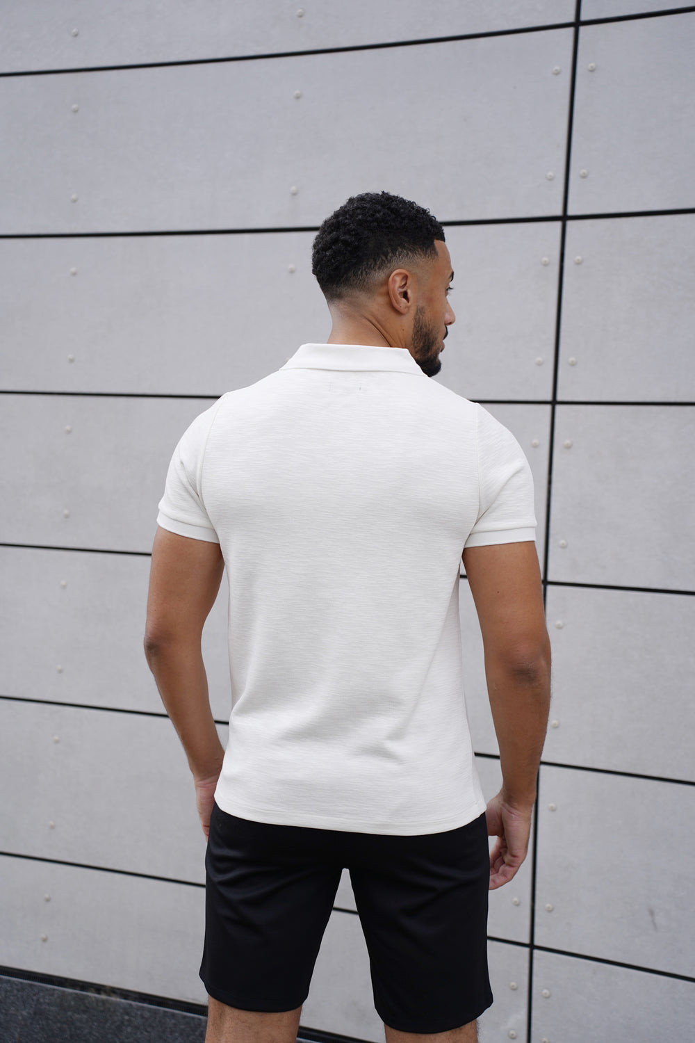 Capo Jersey Slub Cuban Polo Shirt