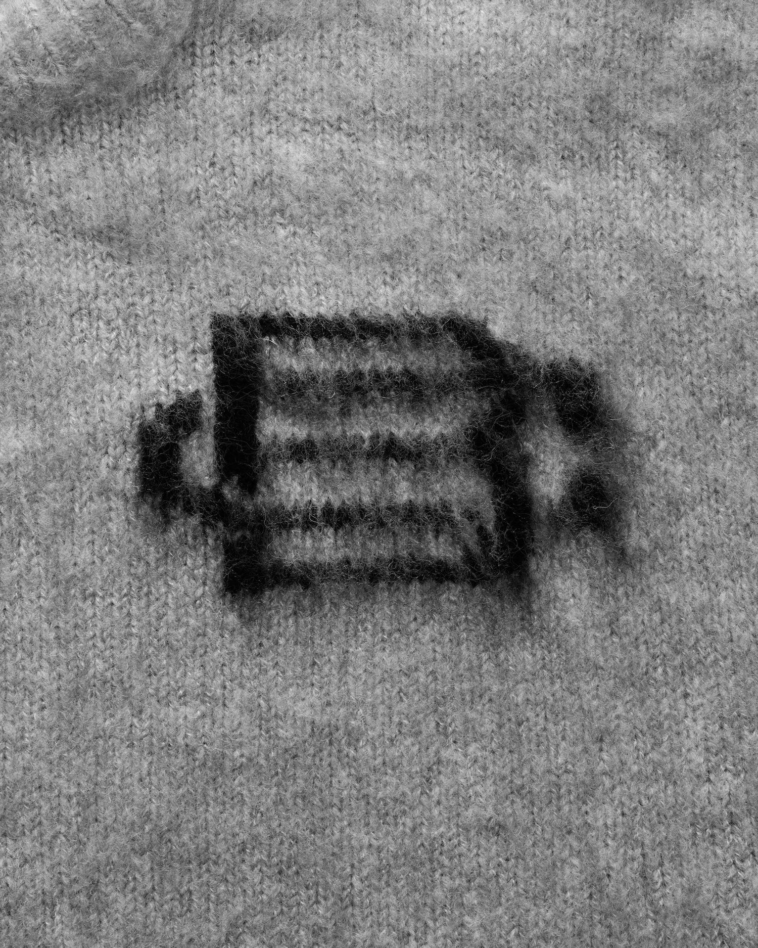 Bénir Mohair Knit BC Jumper - Light Grey