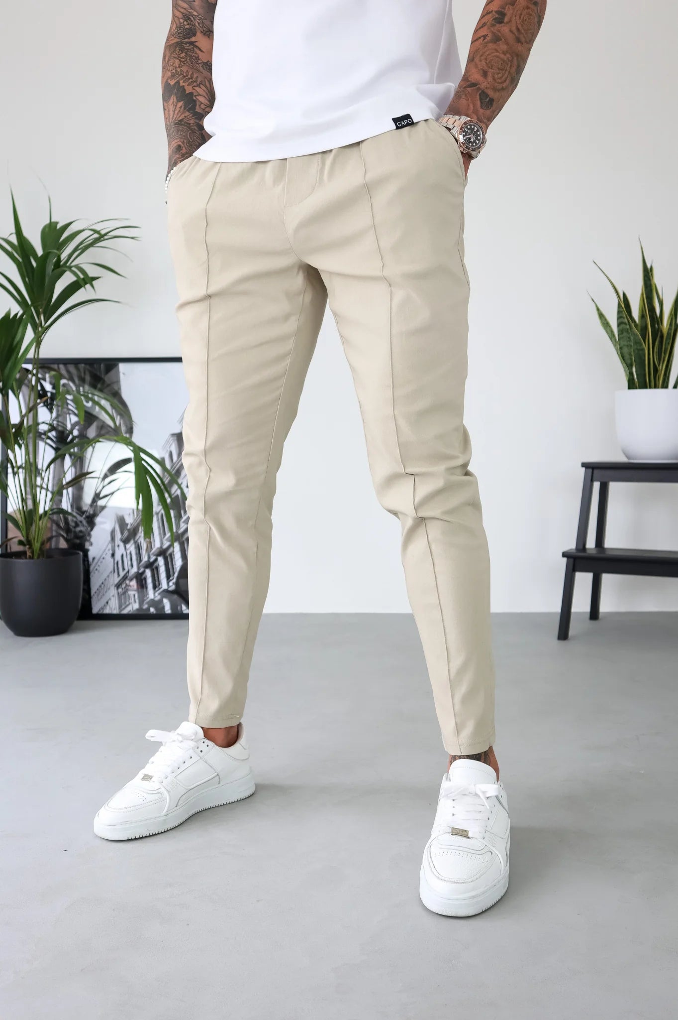 Capo SMART Trouser - Stone