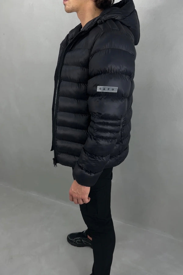 Capo PANEL Coat Jacket - Black