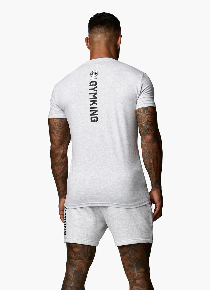 Gym King Aventus Tee - Snow Marl