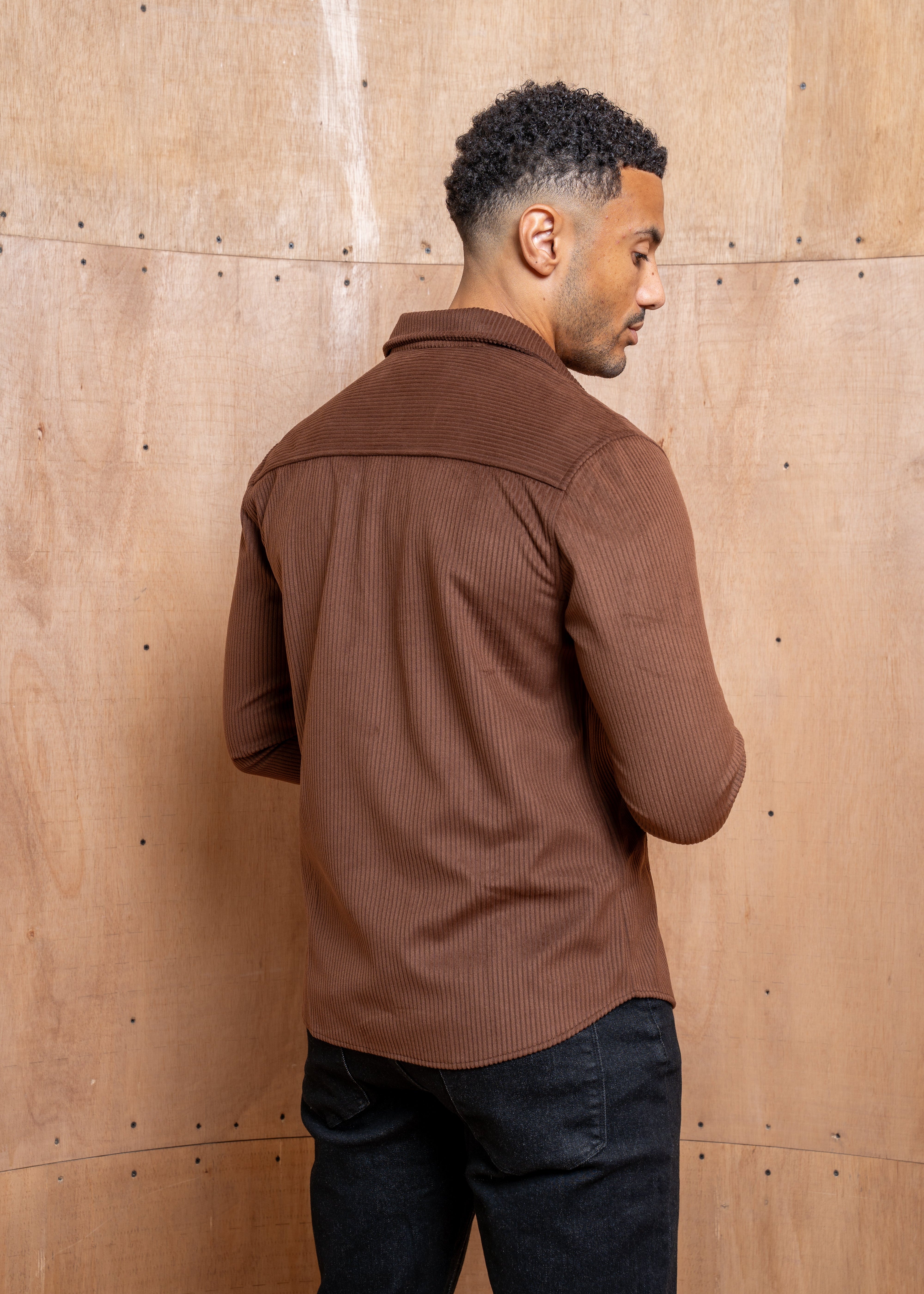 Capo Corduroy Overshirt - Brown