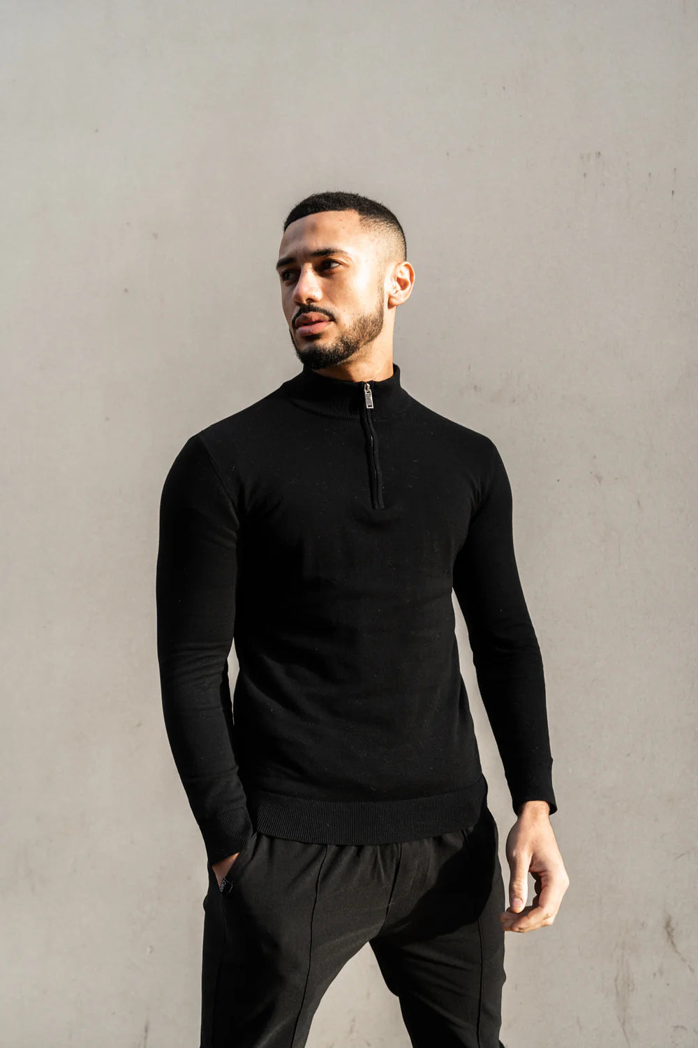 Capo Egyptian Cotton 1/4 Zip Top