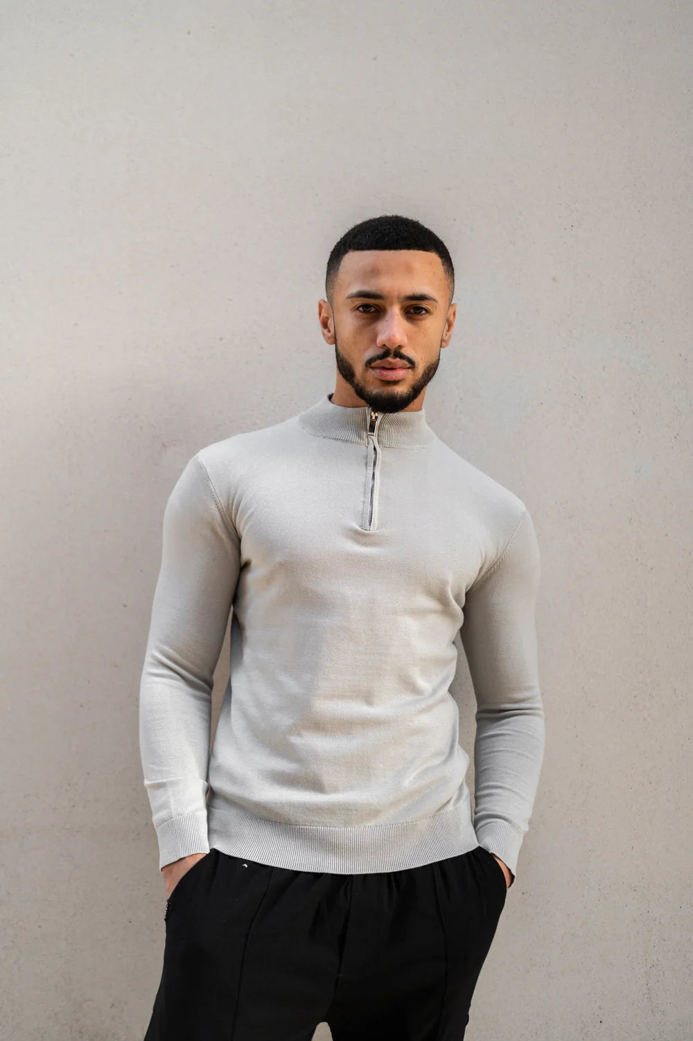 Capo Egyptian Cotton 1/4 Zip Top