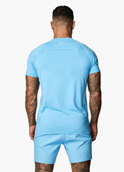 Gym King Debossed Energy Tee - Blue Reef