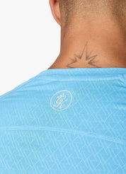 Gym King Debossed Energy Tee - Blue Reef