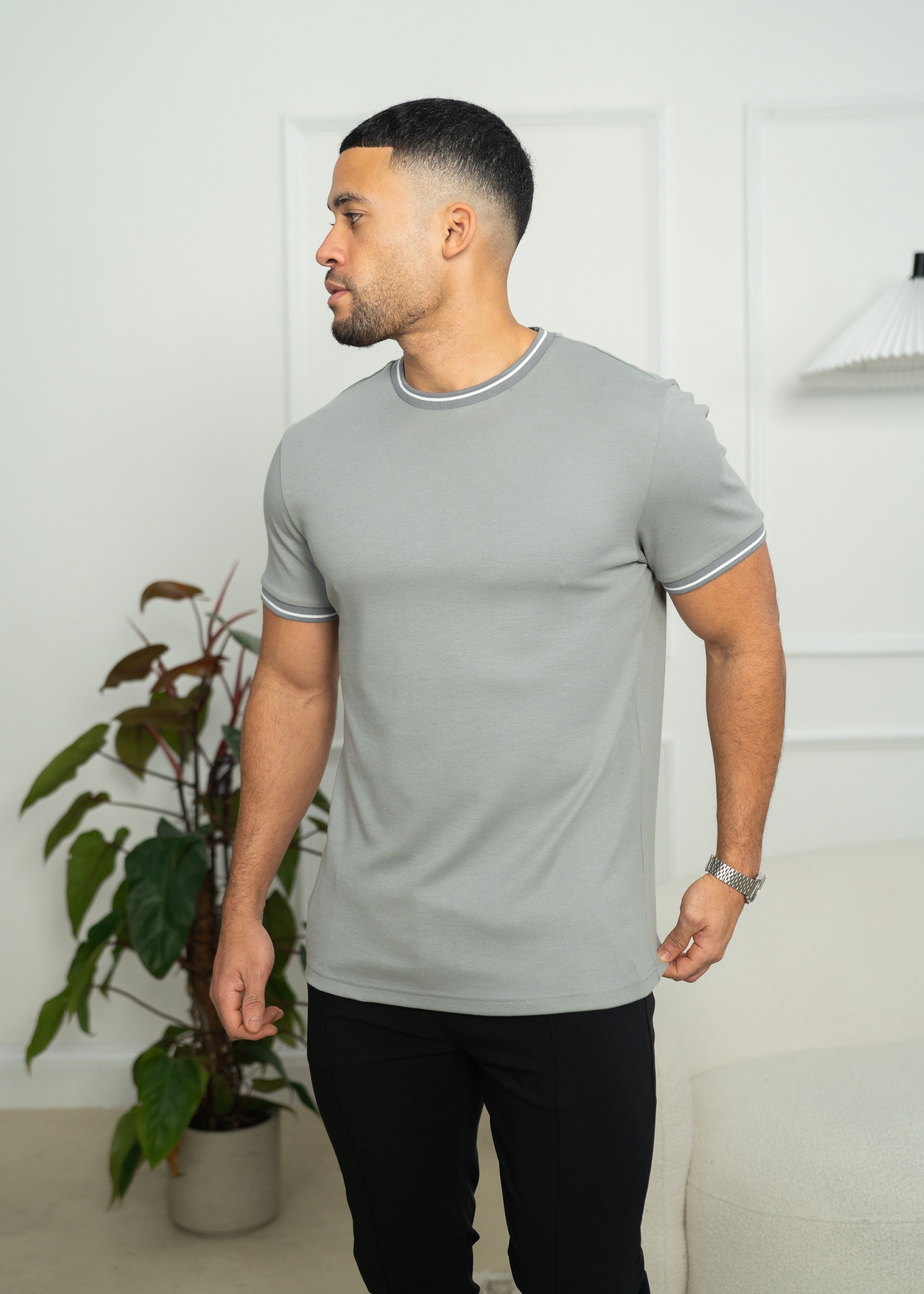 Capo Tipping T-Shirt - Grey