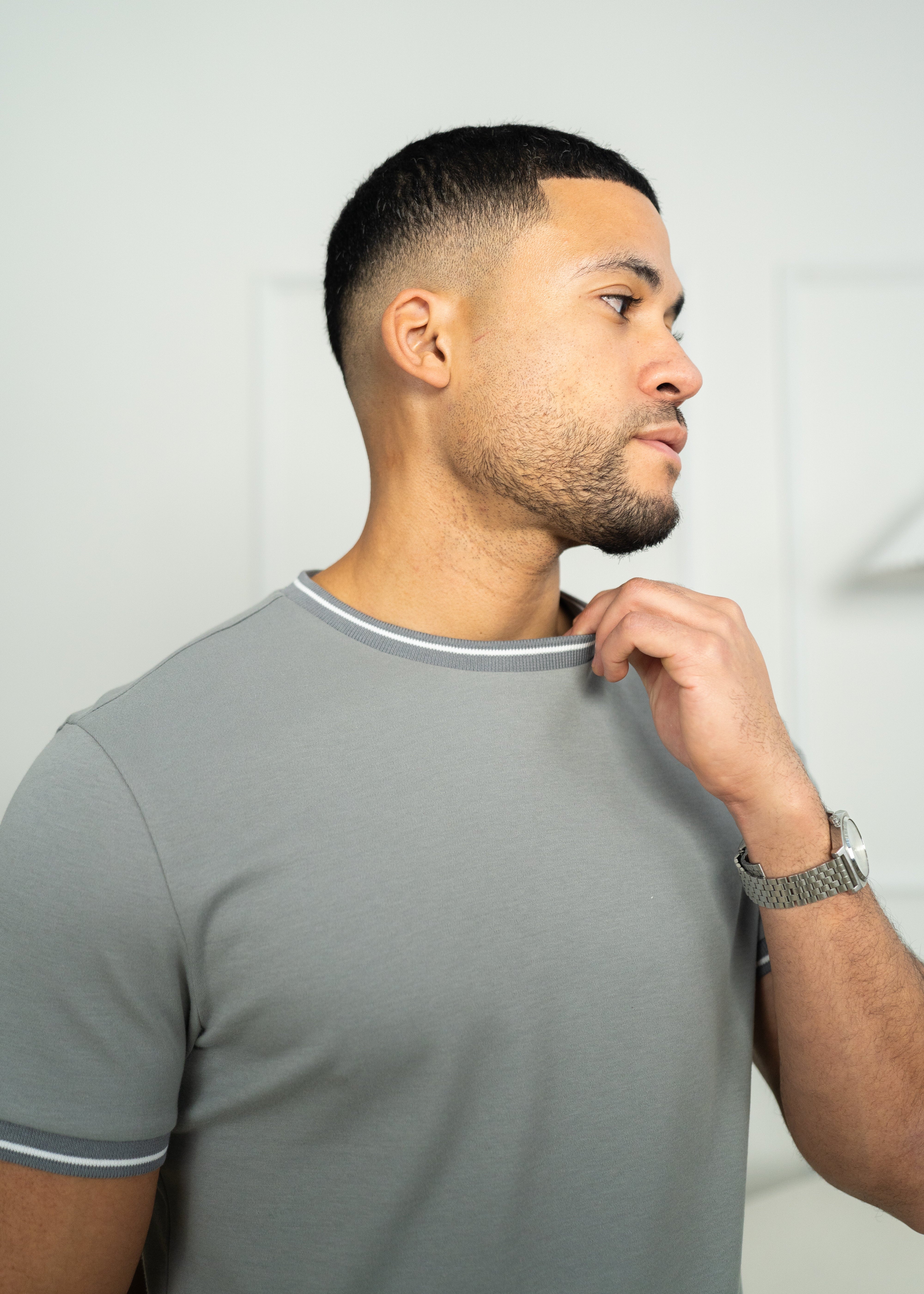 Capo Tipping T-Shirt - Grey