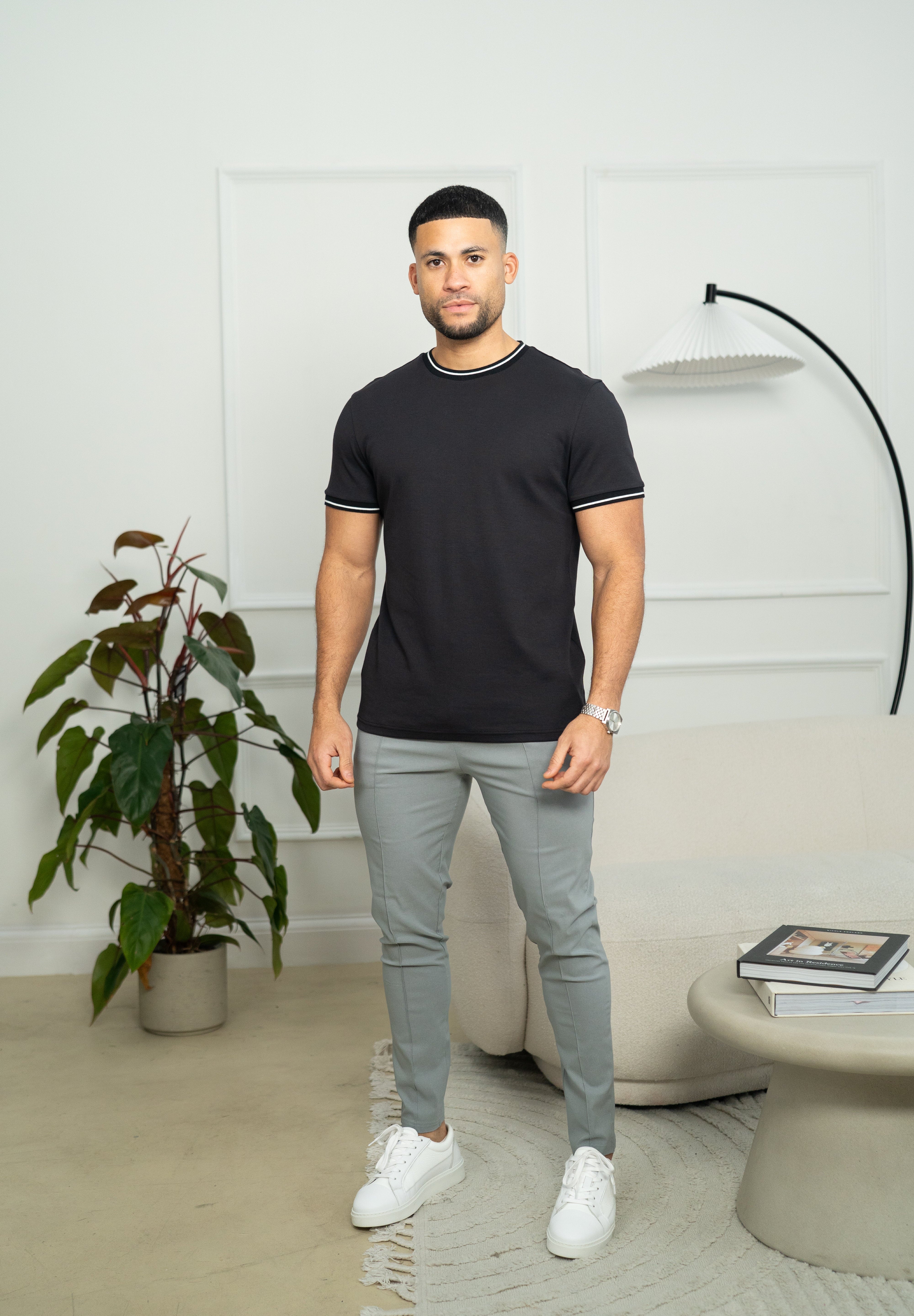 Capo Tipping T-Shirt - Black