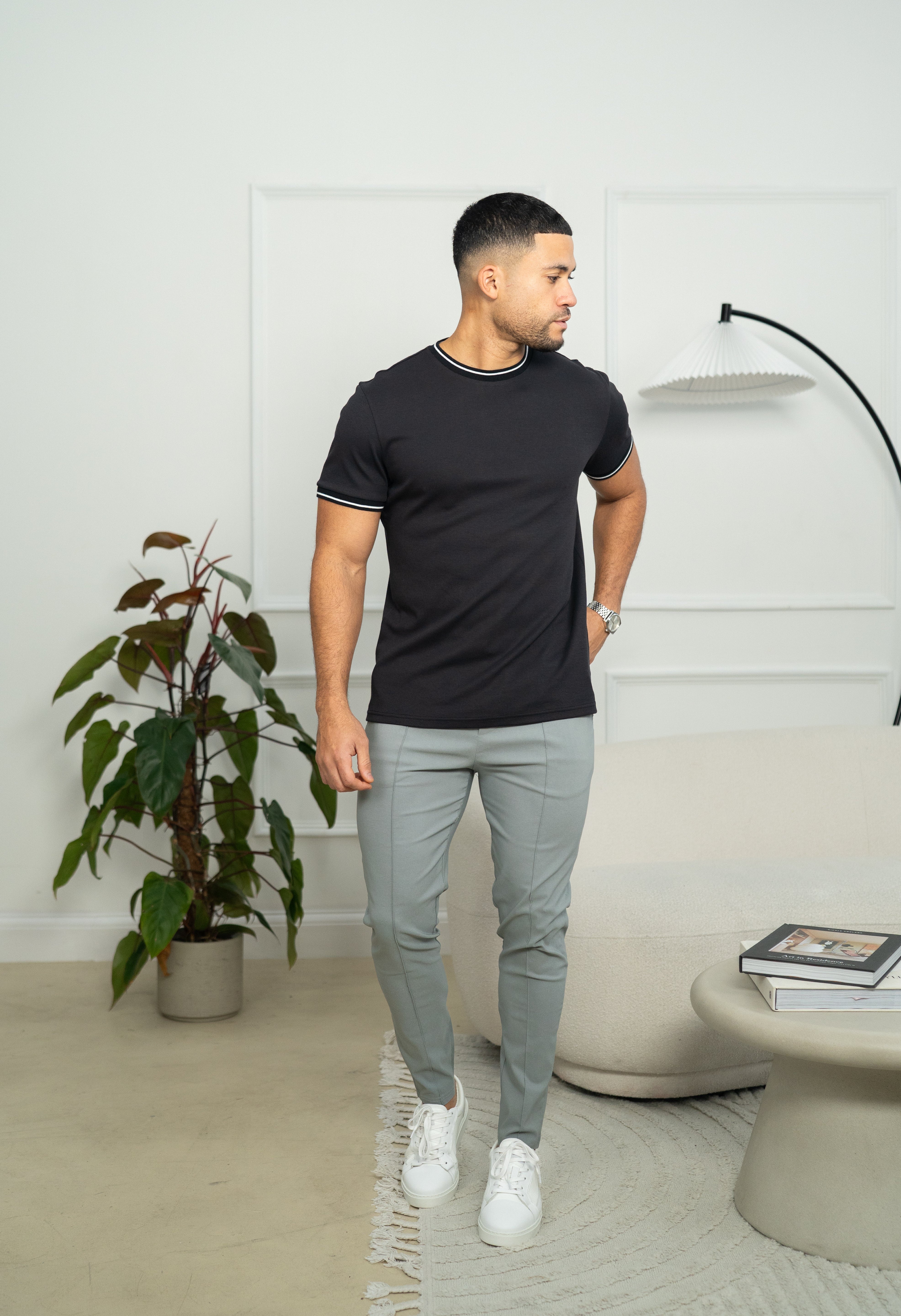 Capo Tipping T-Shirt - Black