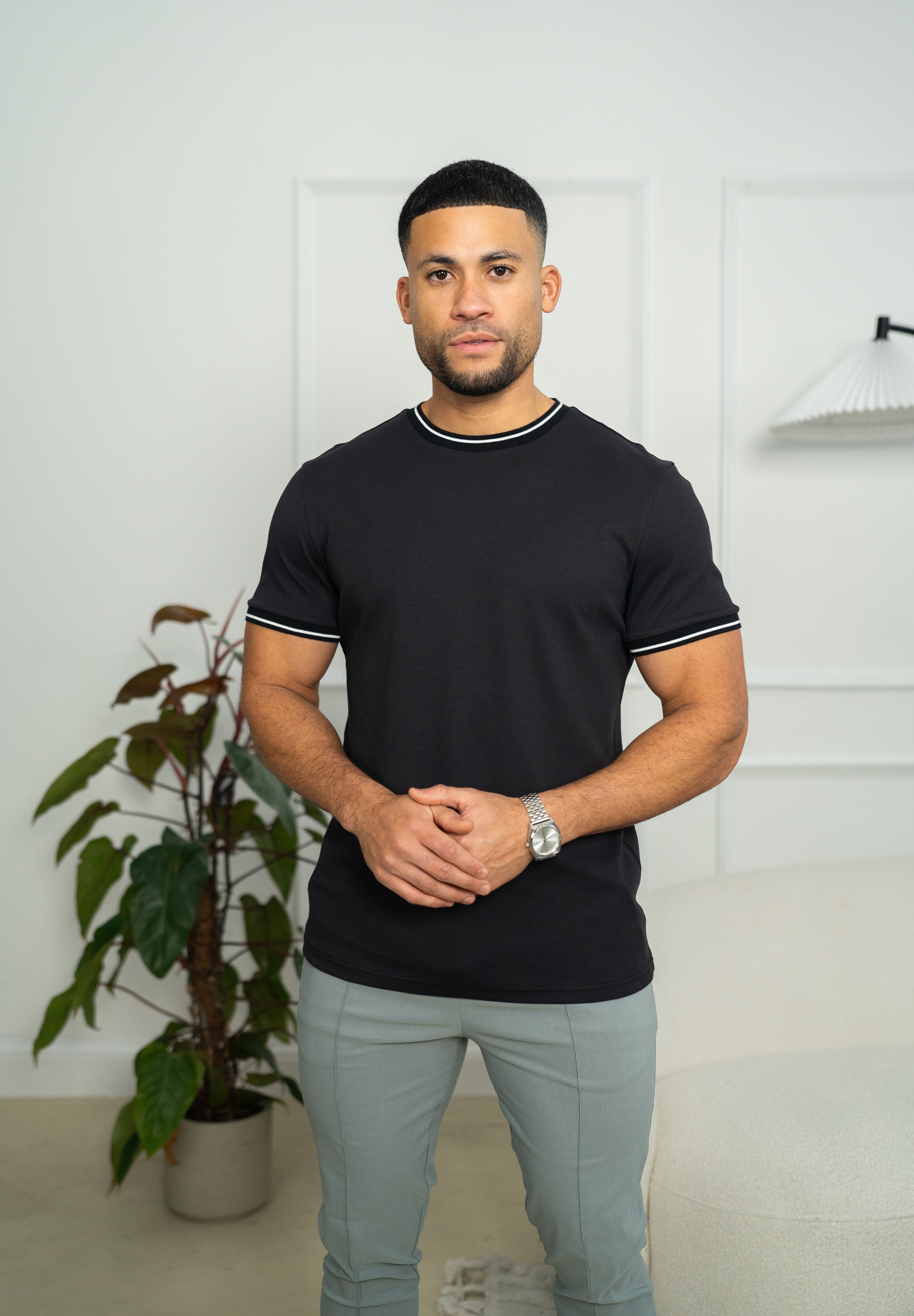 Capo Tipping T-Shirt - Black