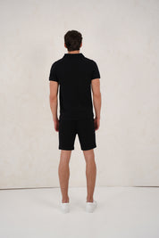 Capo Jersey Slub Shorts - Black