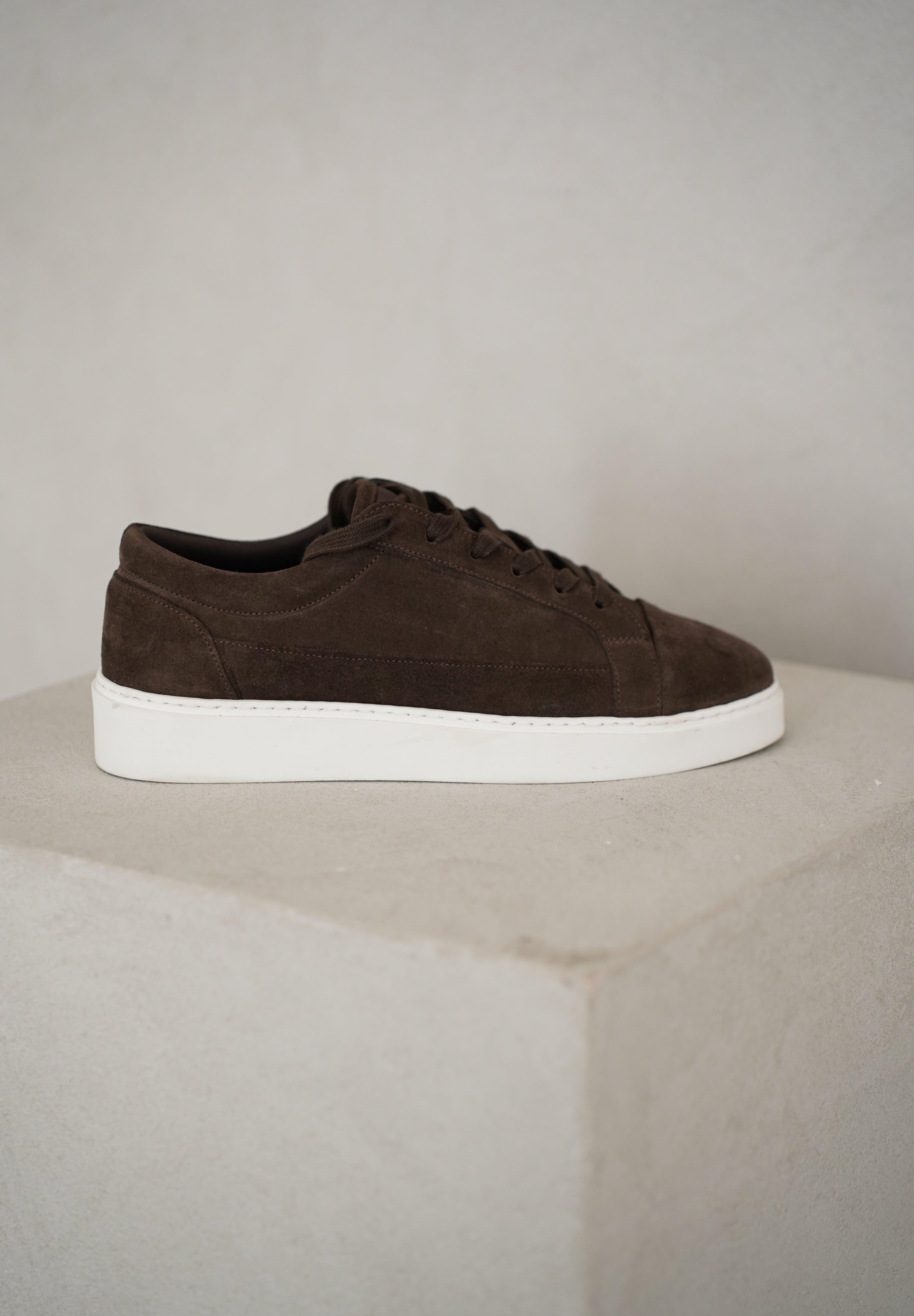 Capo Oxford Suede Trainer - Brown