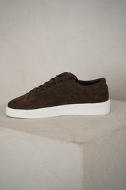 Capo Oxford Suede Trainer - Brown