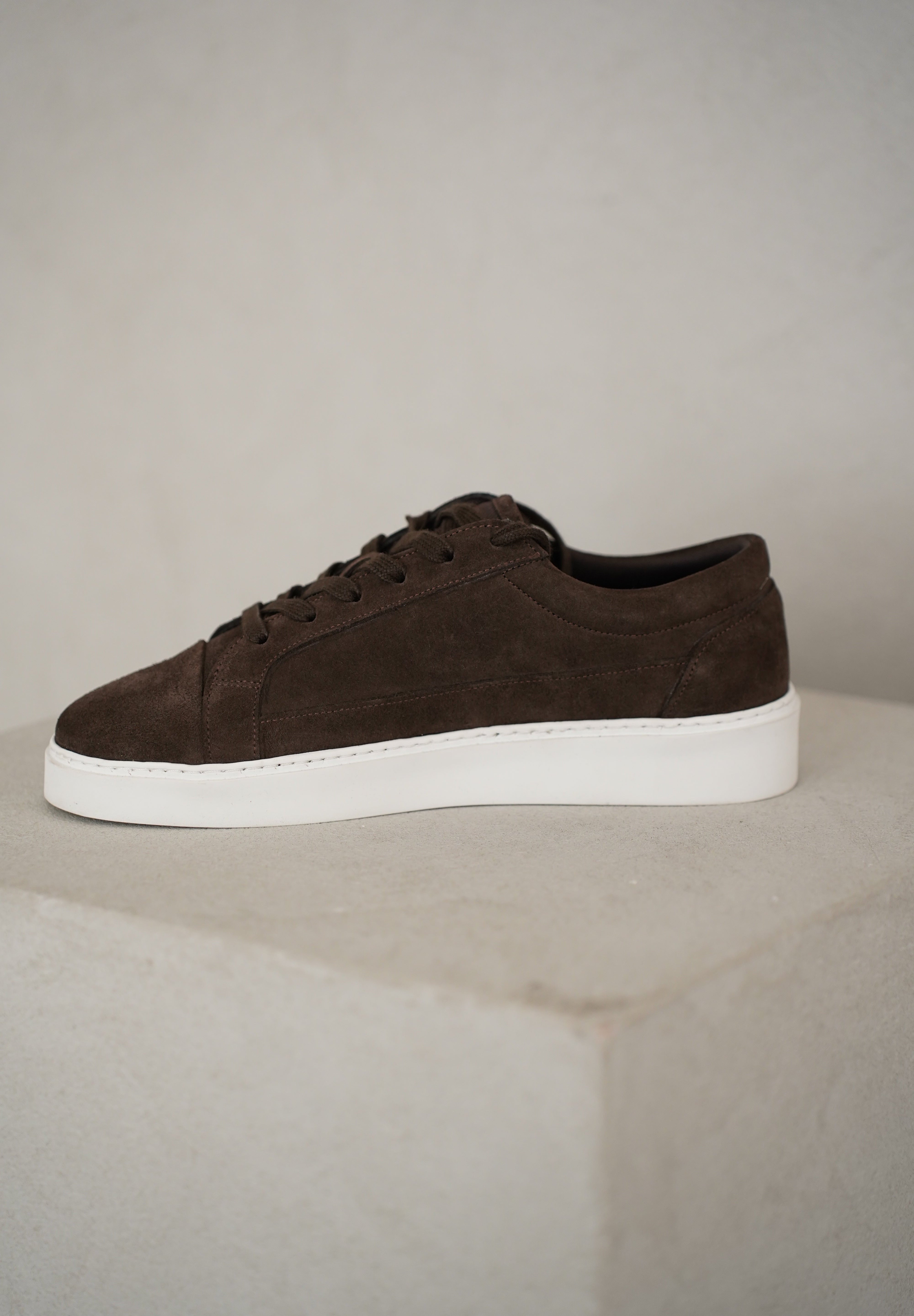 Capo Oxford Suede Trainer - Brown