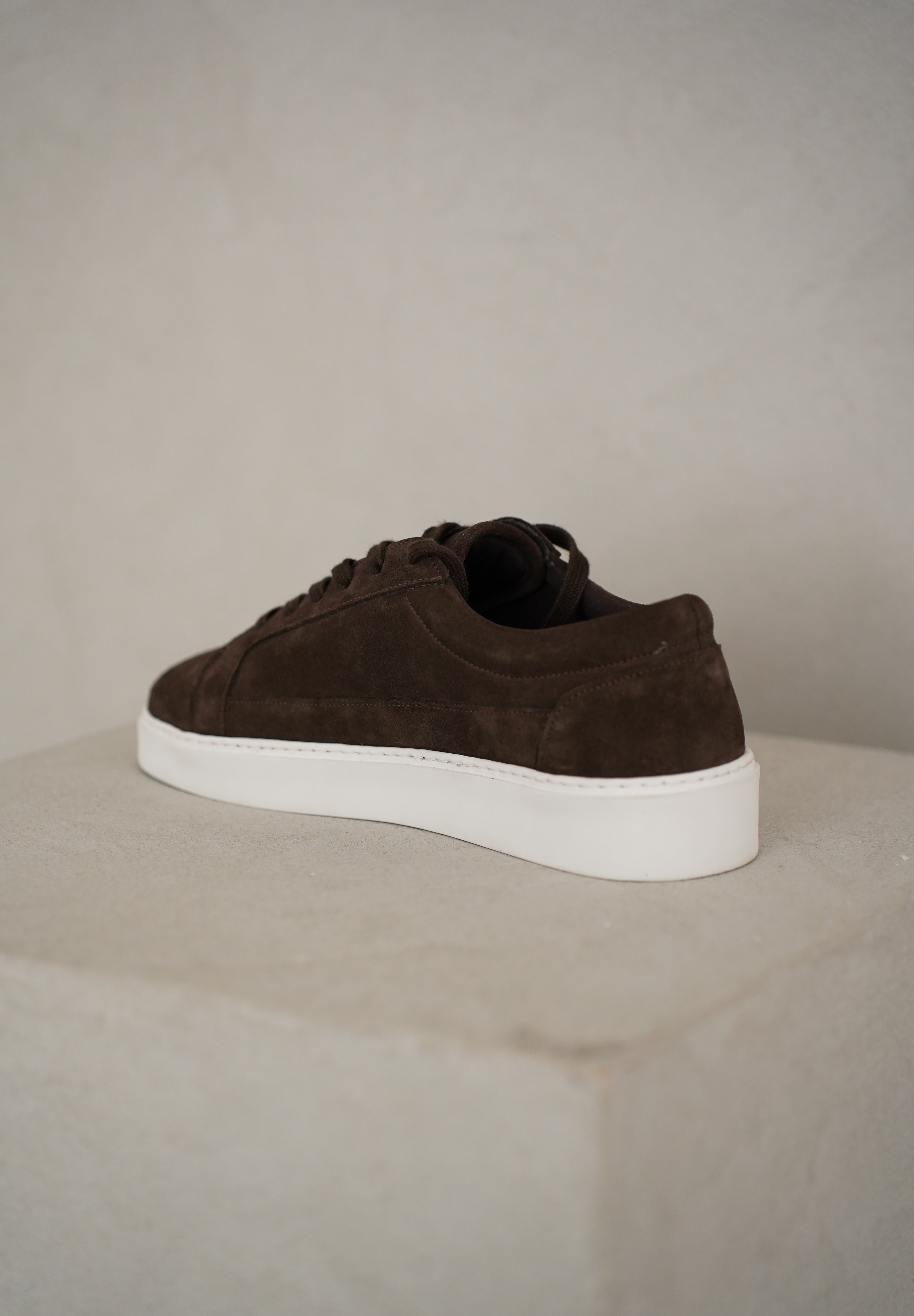 Capo Oxford Suede Trainer - Brown