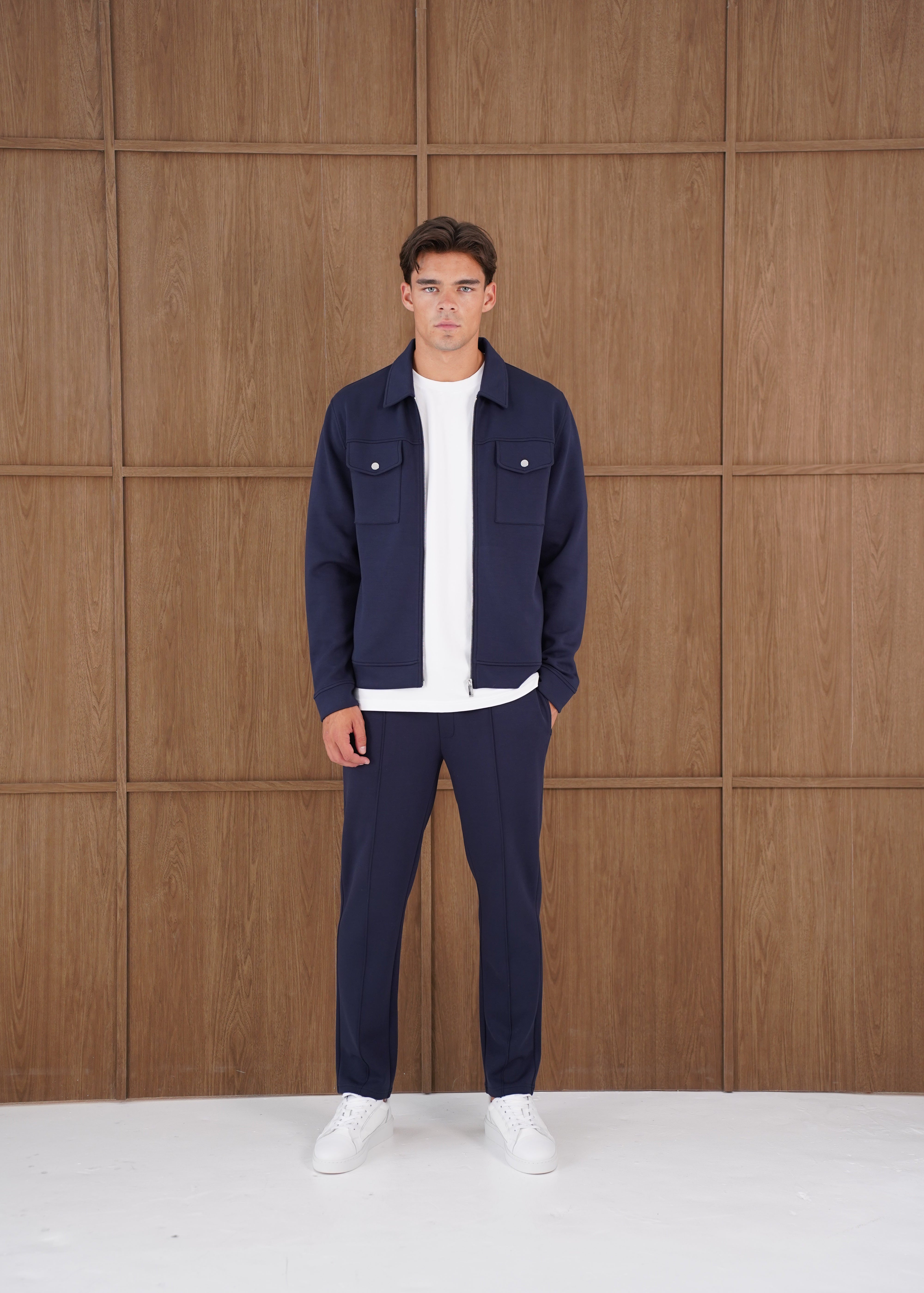 Capo Nick Interlock Pants - Navy