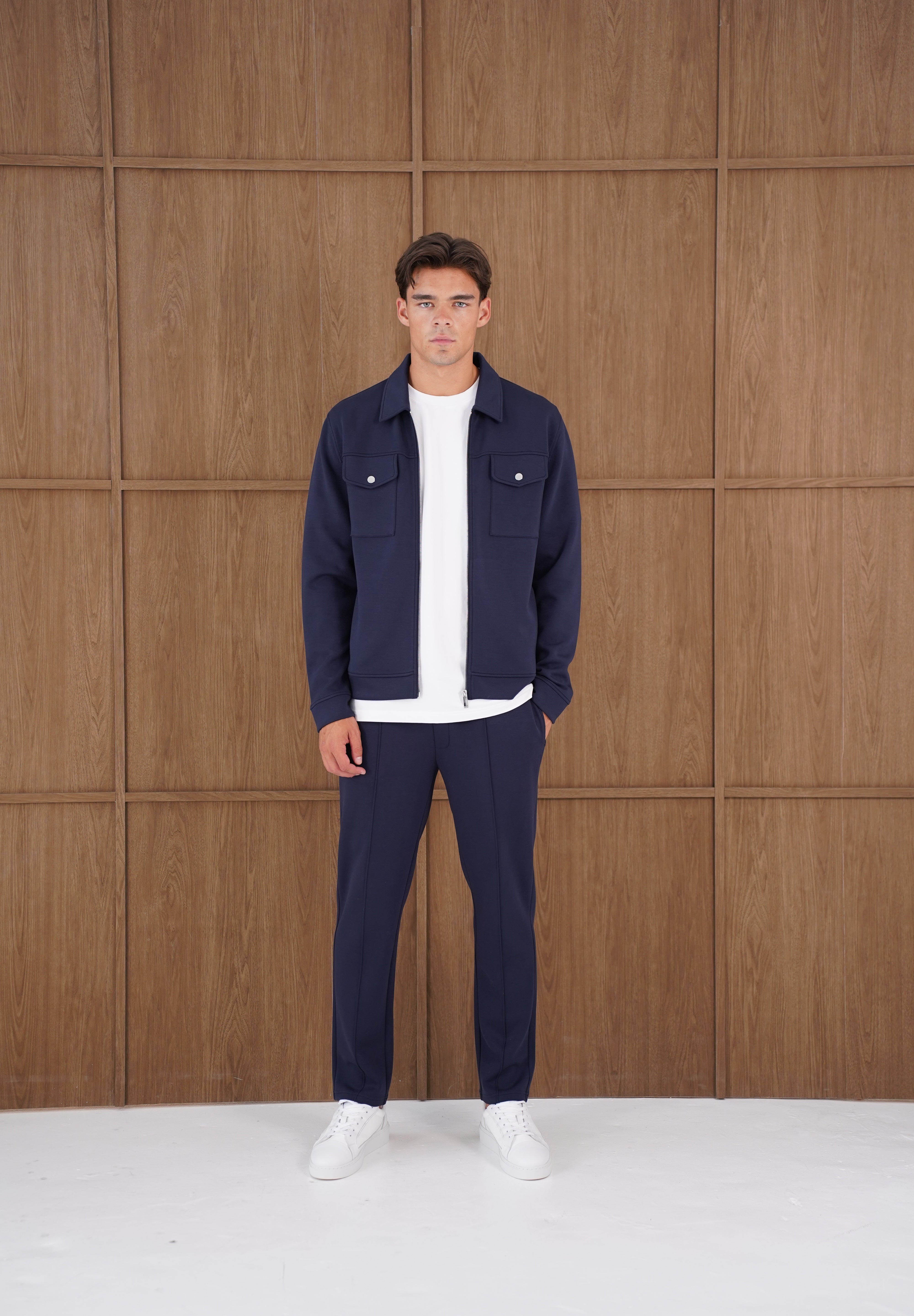 Capo Nick Interlock Pants - Navy