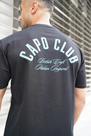Capo Club Script T-Shirt - Black/Green