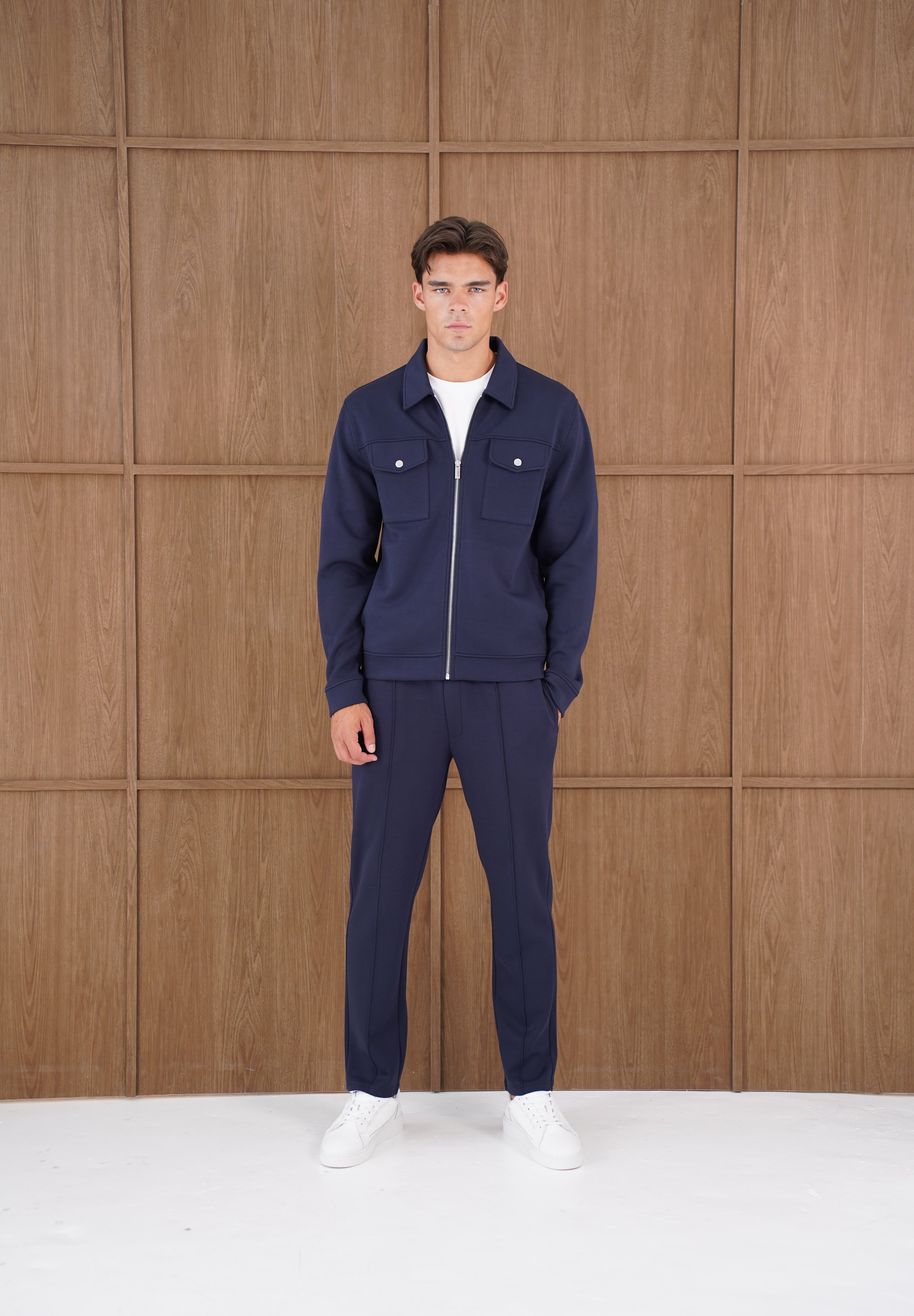 Capo Nick Interlock Pants - Navy