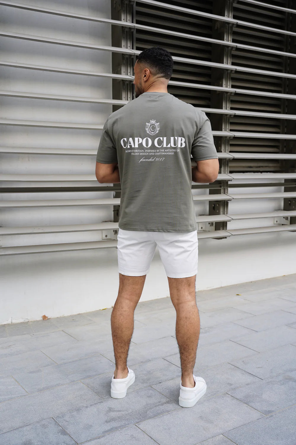 Capo Club Craftsman Crest T-Shirt - Olive/White
