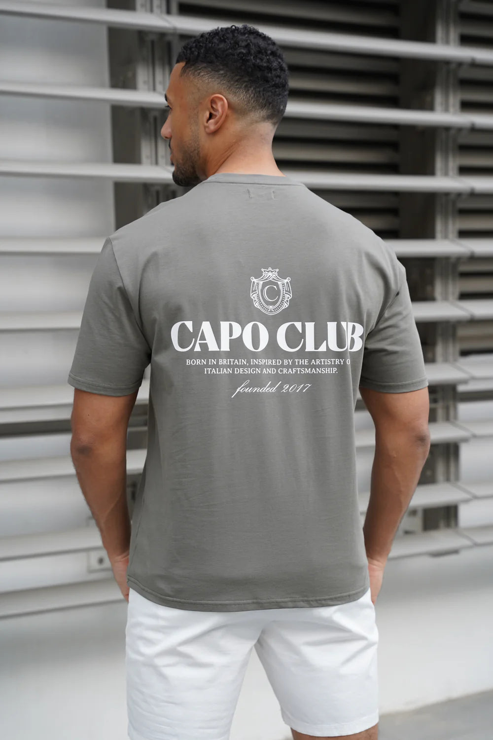 Capo Club Craftsman Crest T-Shirt - Olive/White