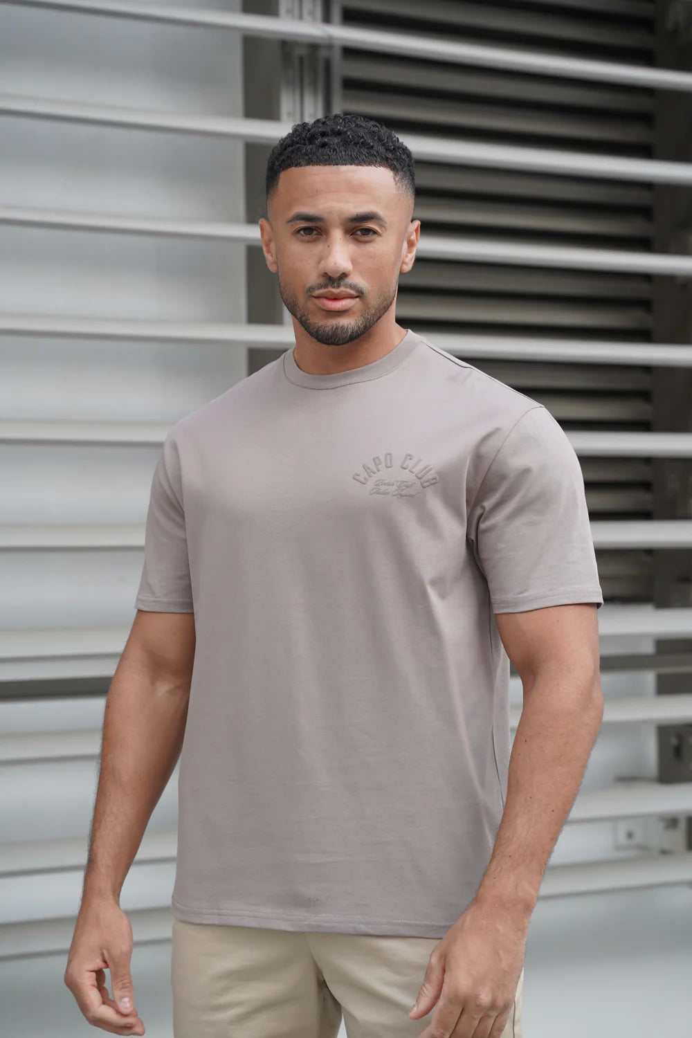Capo Club Script T-Shirt - Tonal Mushroom