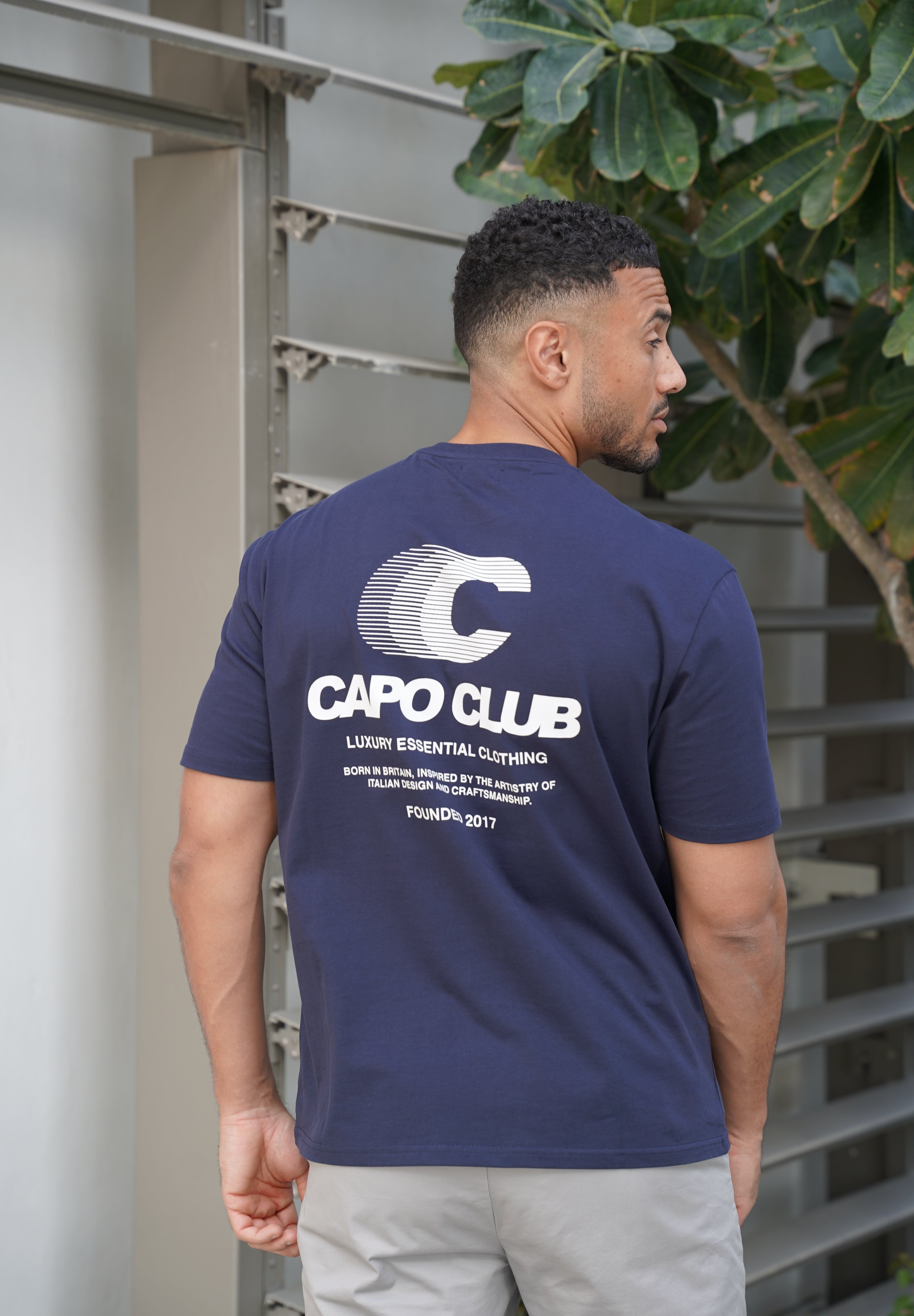Capo Club Speed T-Shirt - Navy/White