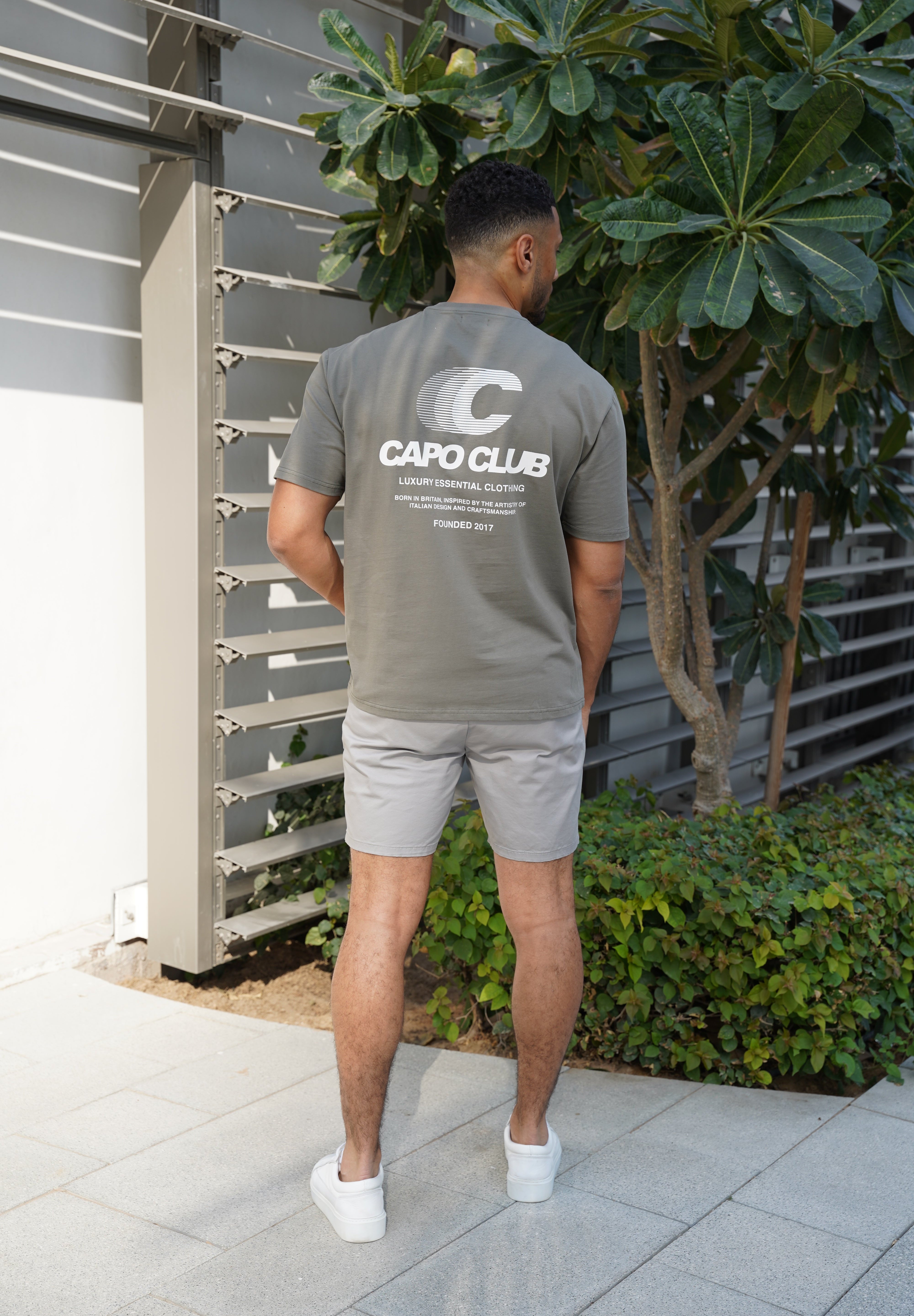 Capo Club Speed T-Shirt - Olive/White