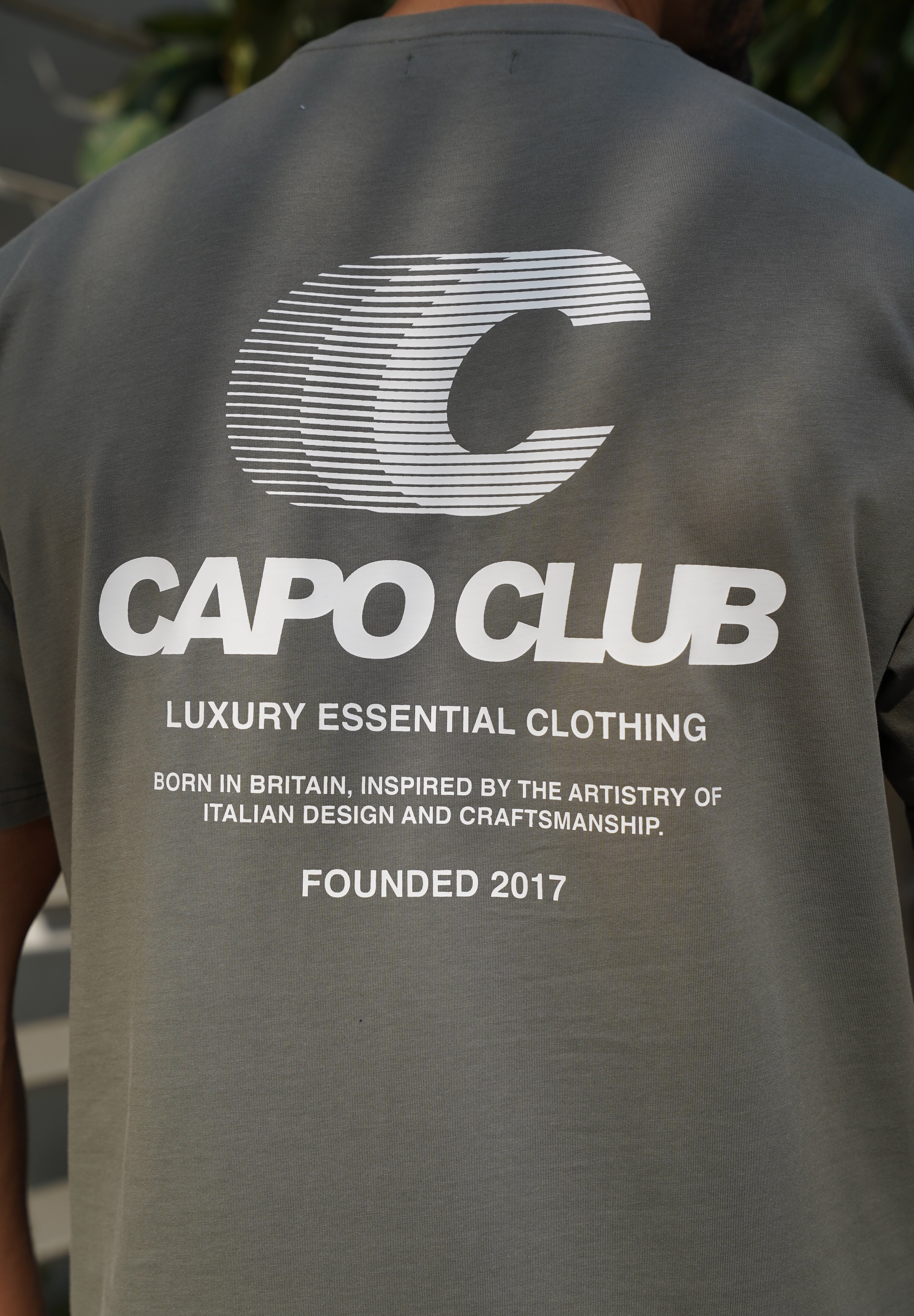 Capo Club Speed T-Shirt - Olive/White