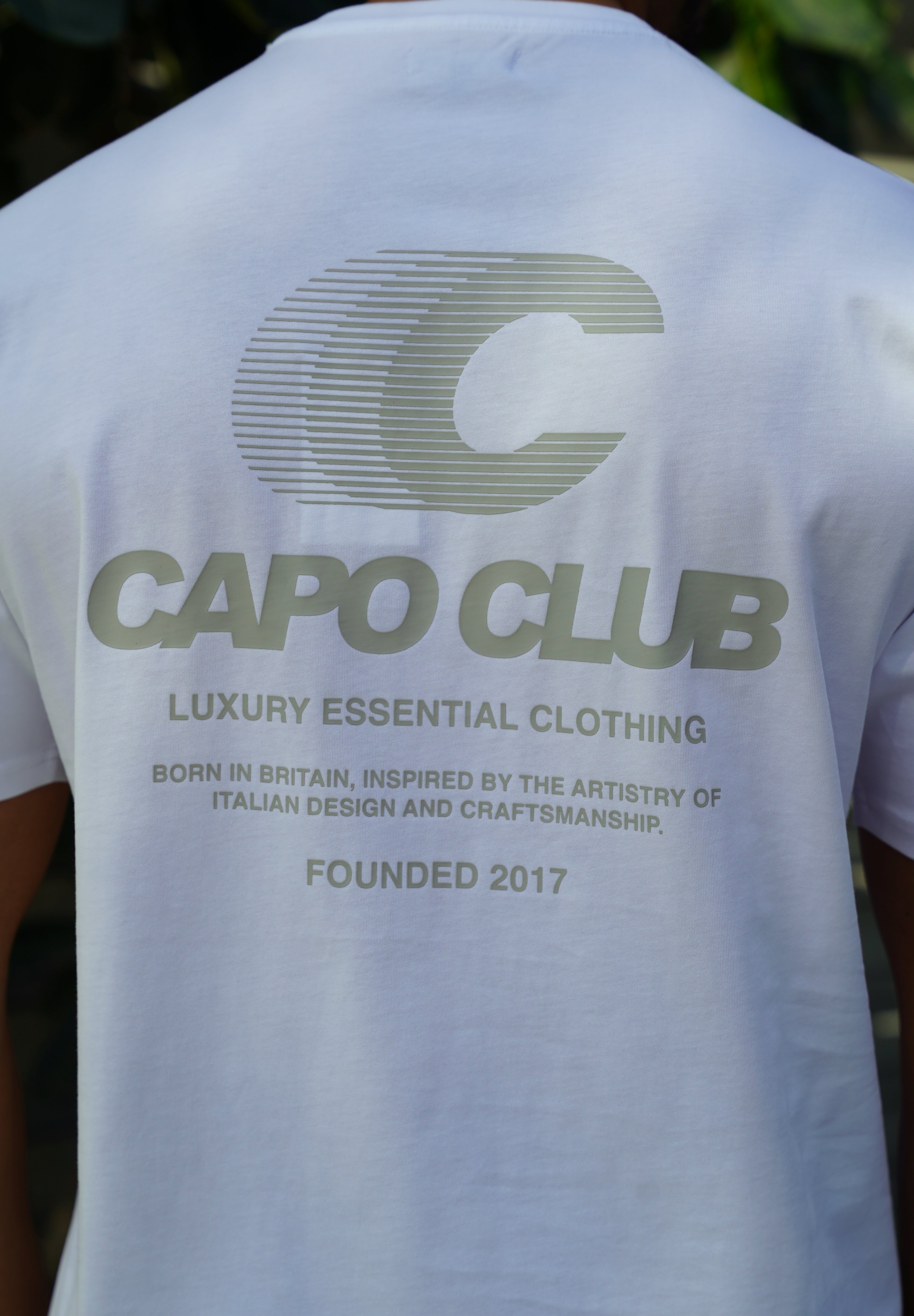 Capo Club Speed T-Shirt - White/Mushroom
