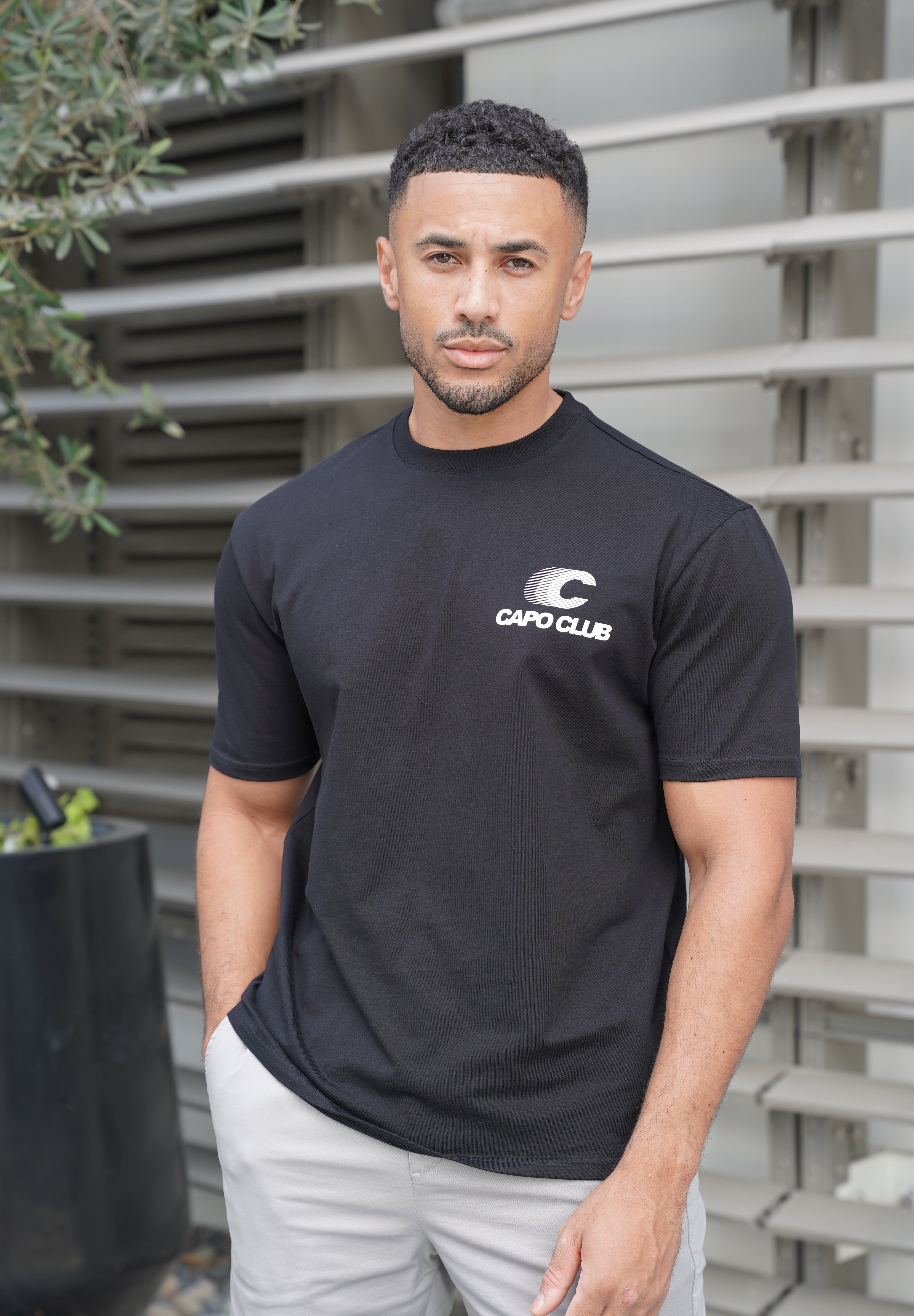 Capo Club Speed T-Shirt - Black/White