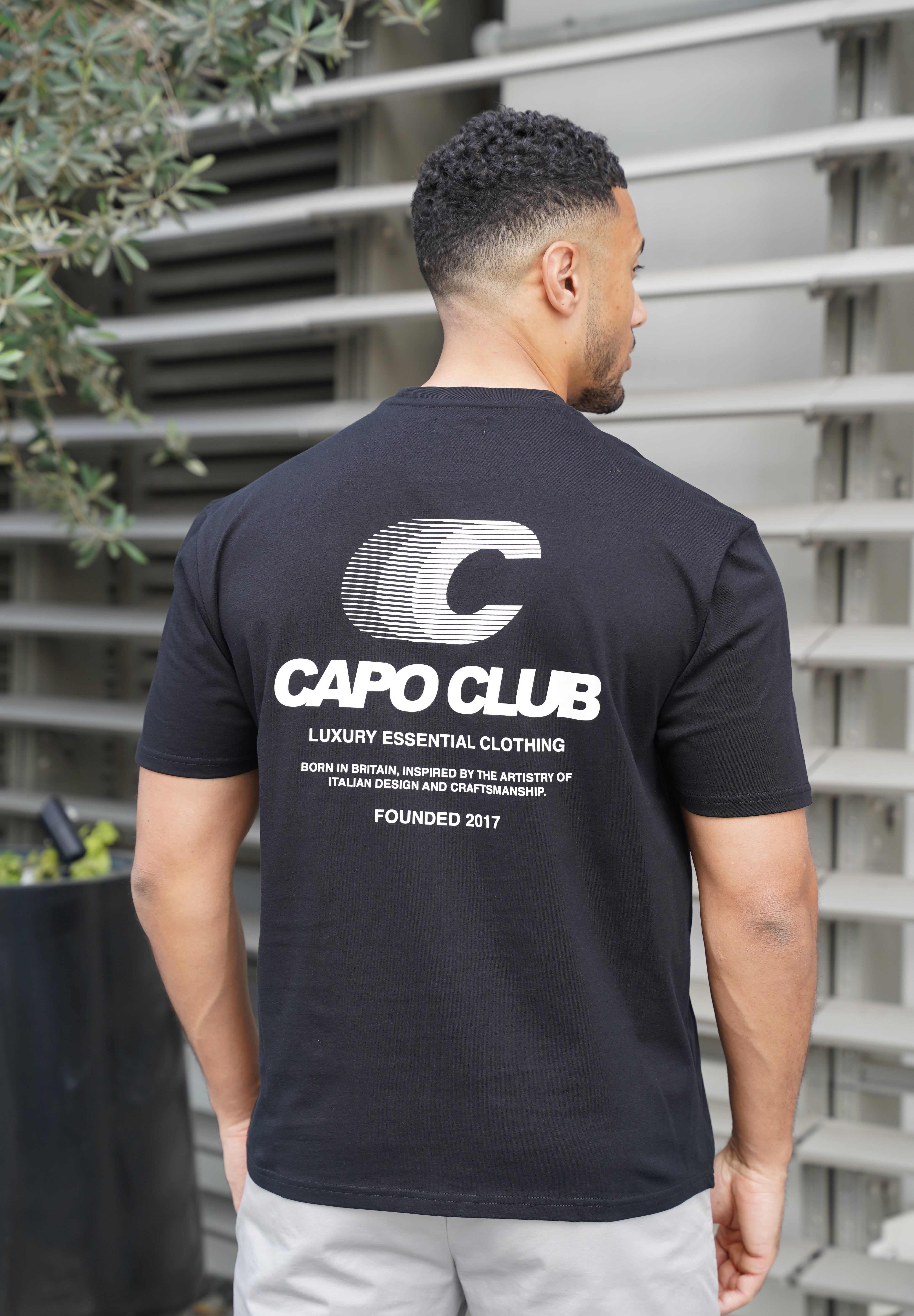 Capo Club Speed T-Shirt - Black/White
