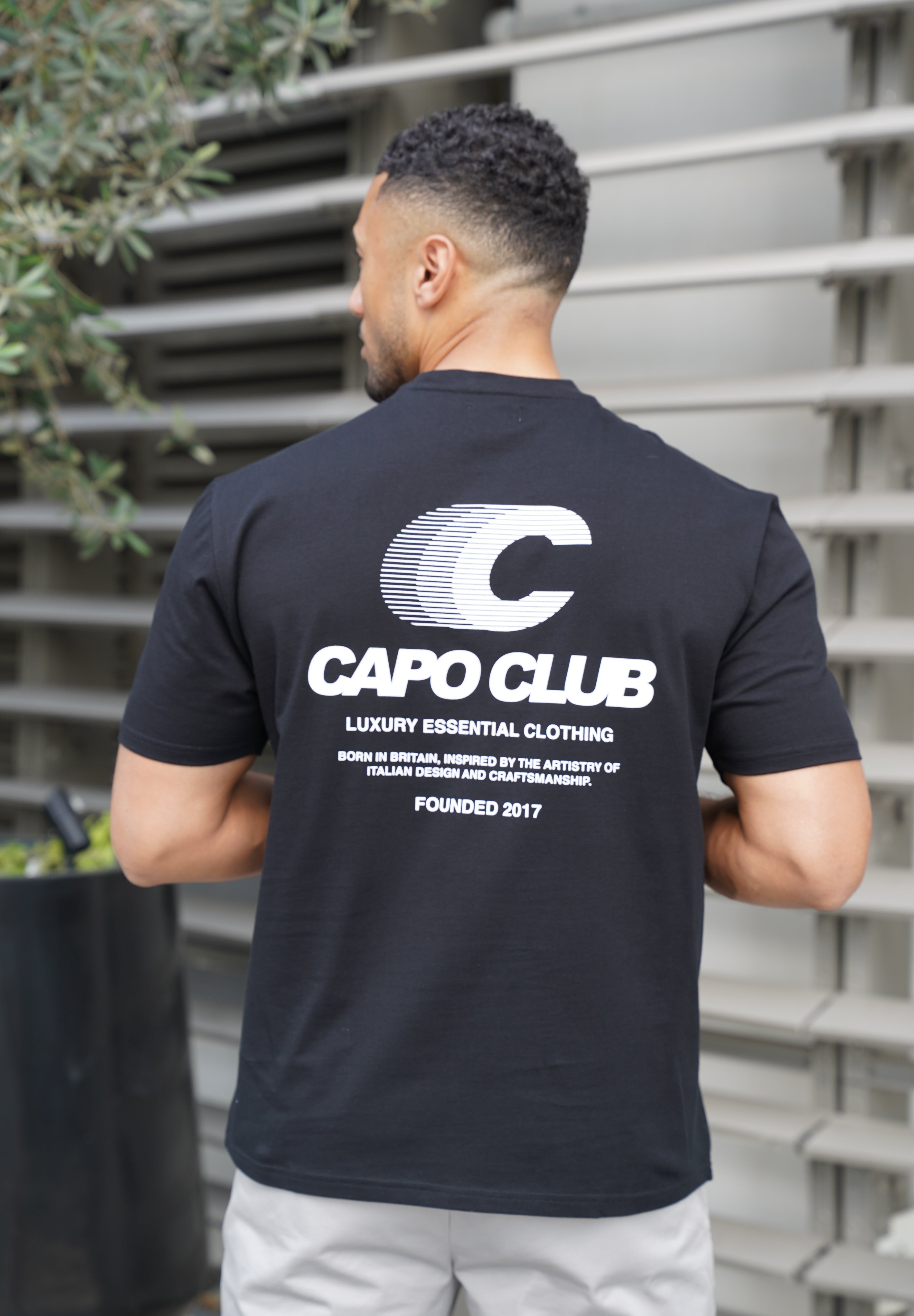 Capo Club Speed T-Shirt - Black/White