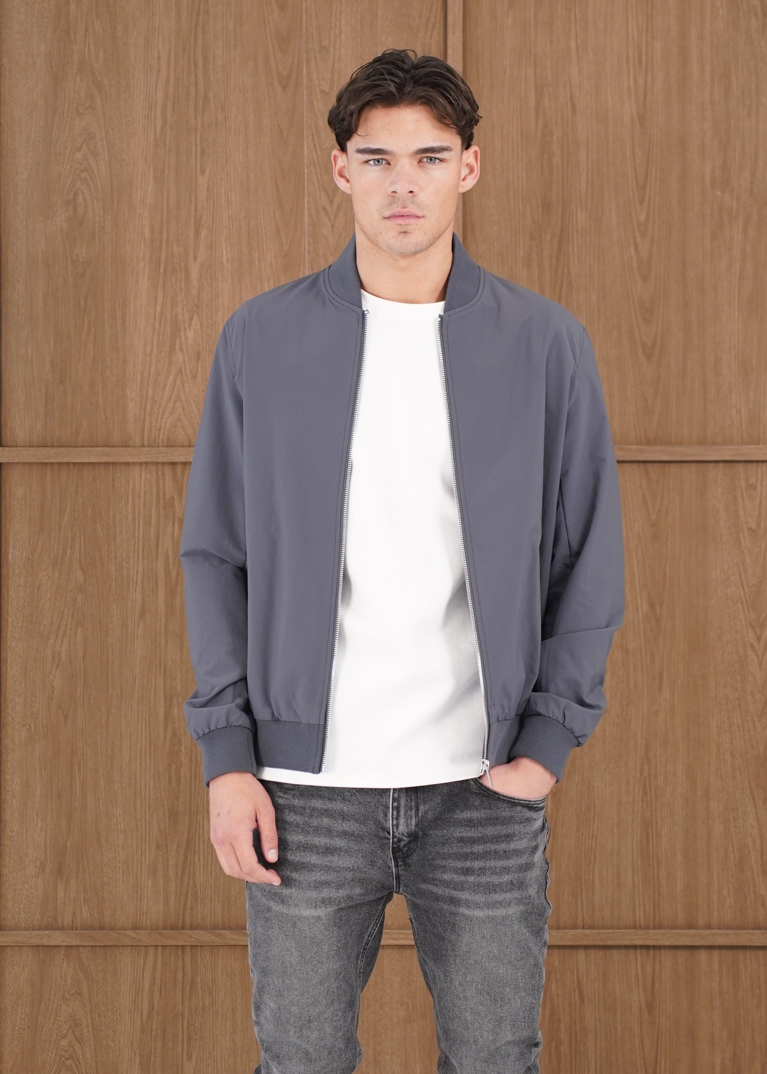 Capo Bomber Jacket - Charcoal