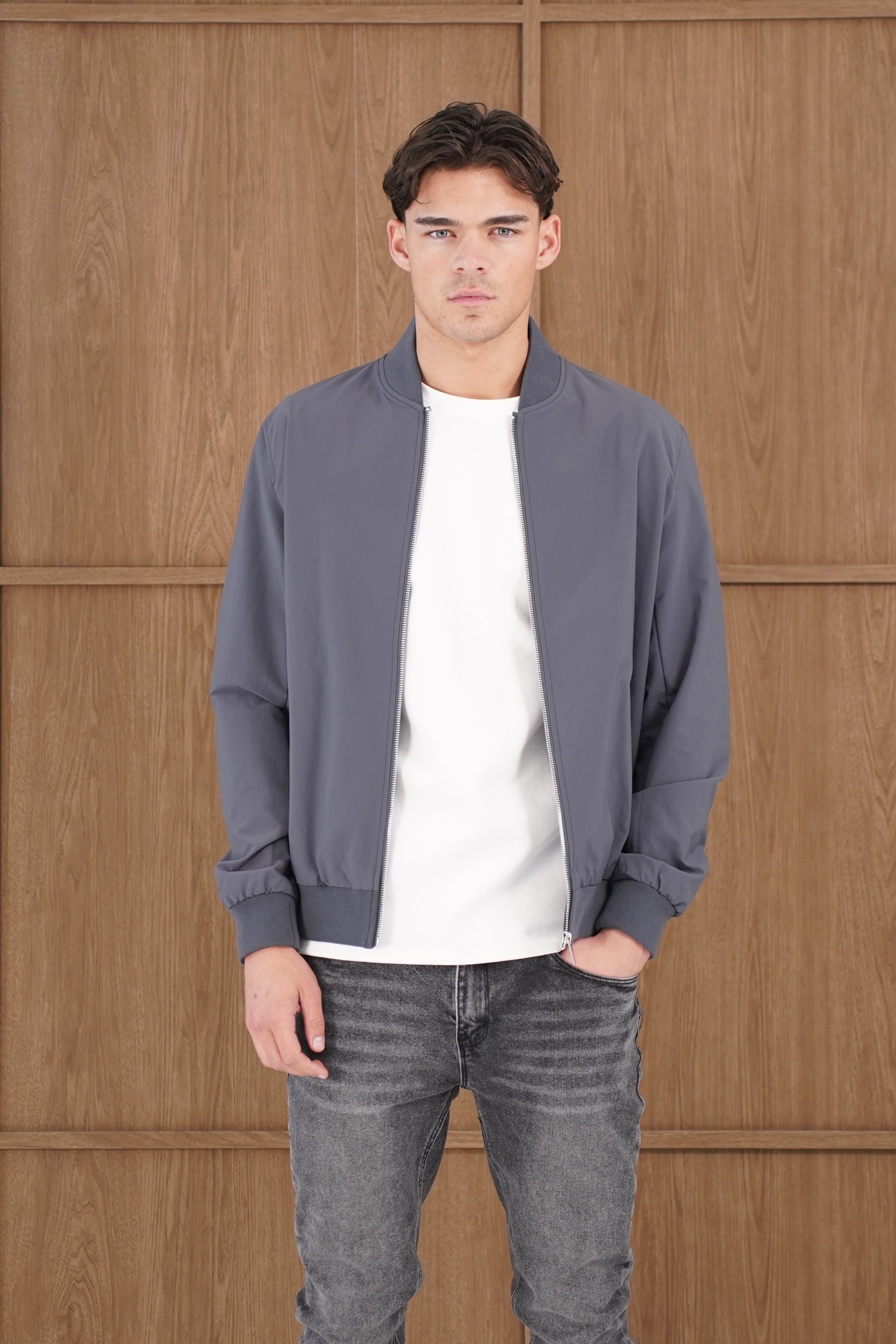Capo Bomber Jacket - Charcoal