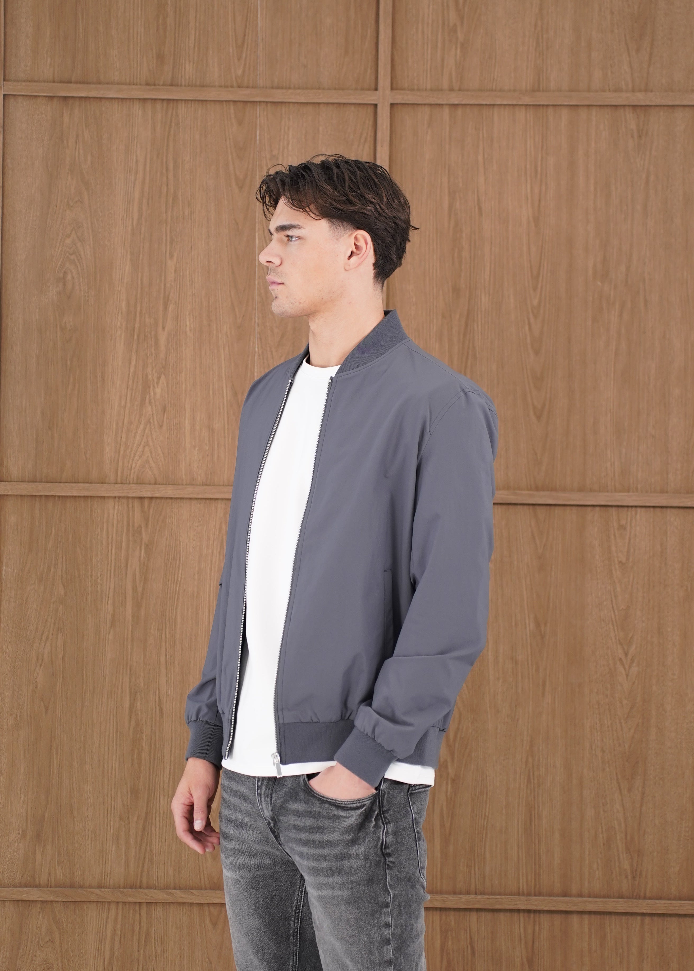 Capo Bomber Jacket - Charcoal