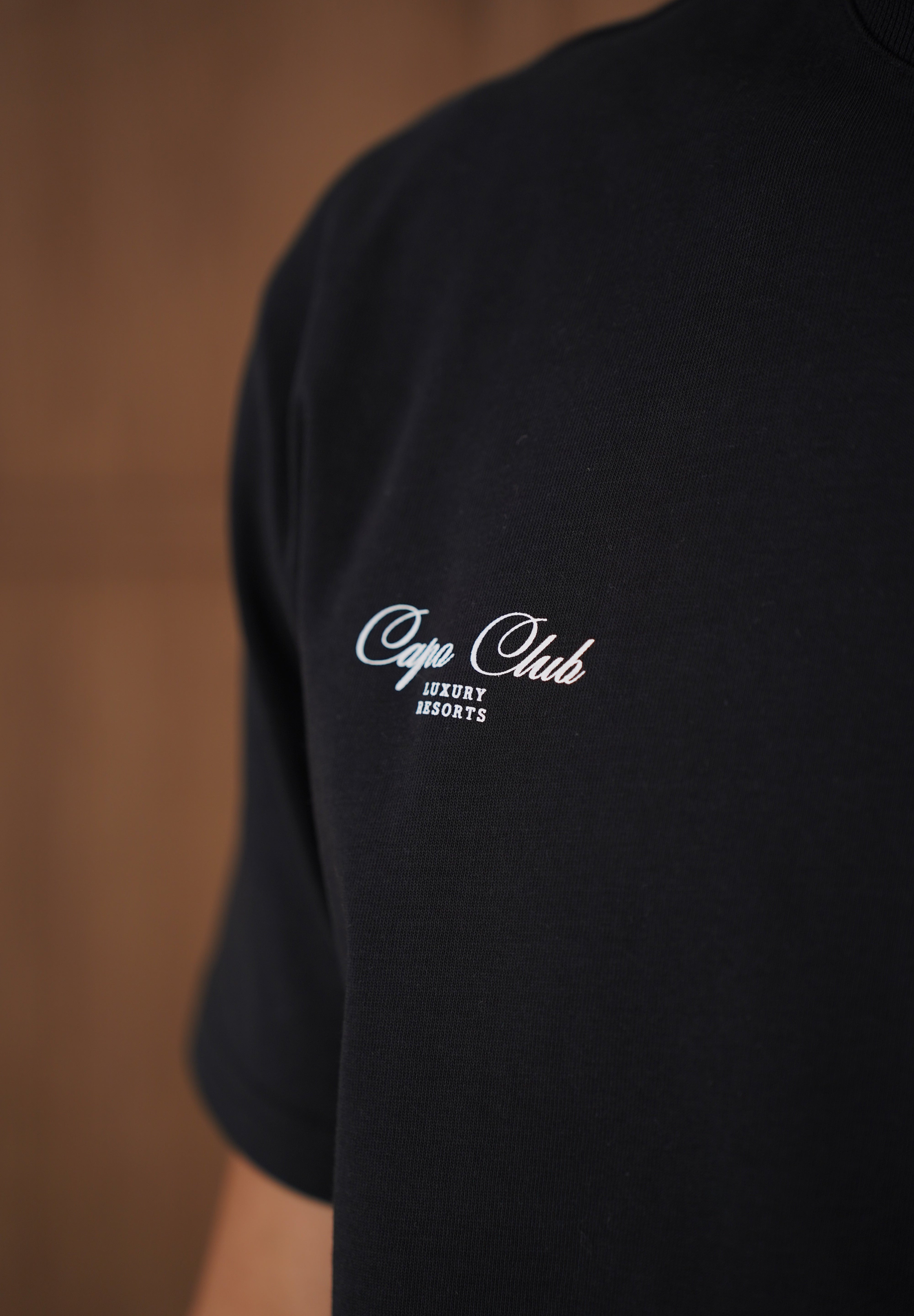 Capo Emblem T-Shirt - Black/White