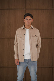 Capo Corduroy Overshirt - Stone