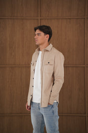 Capo Corduroy Overshirt - Stone