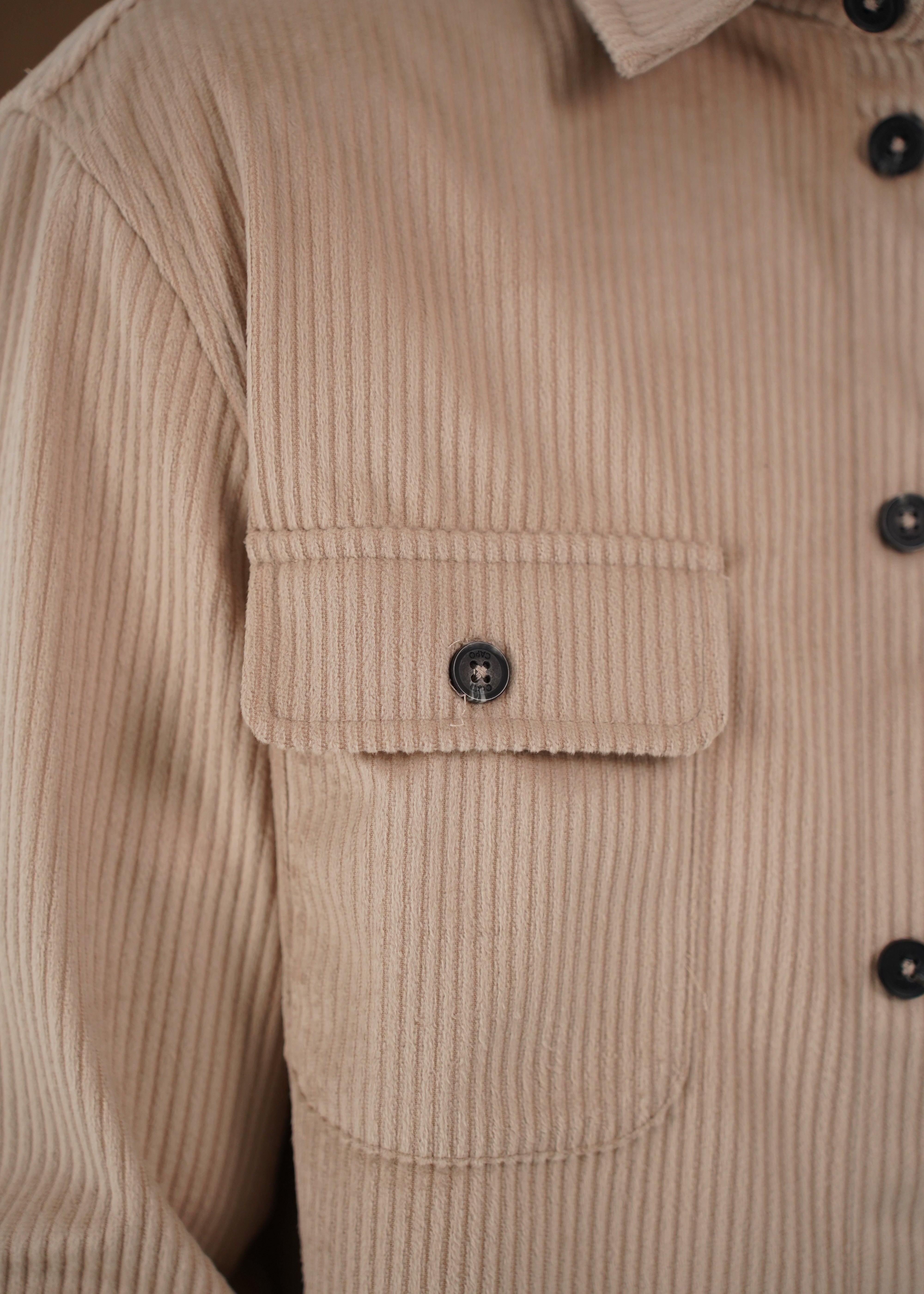 Capo Corduroy Overshirt - Stone
