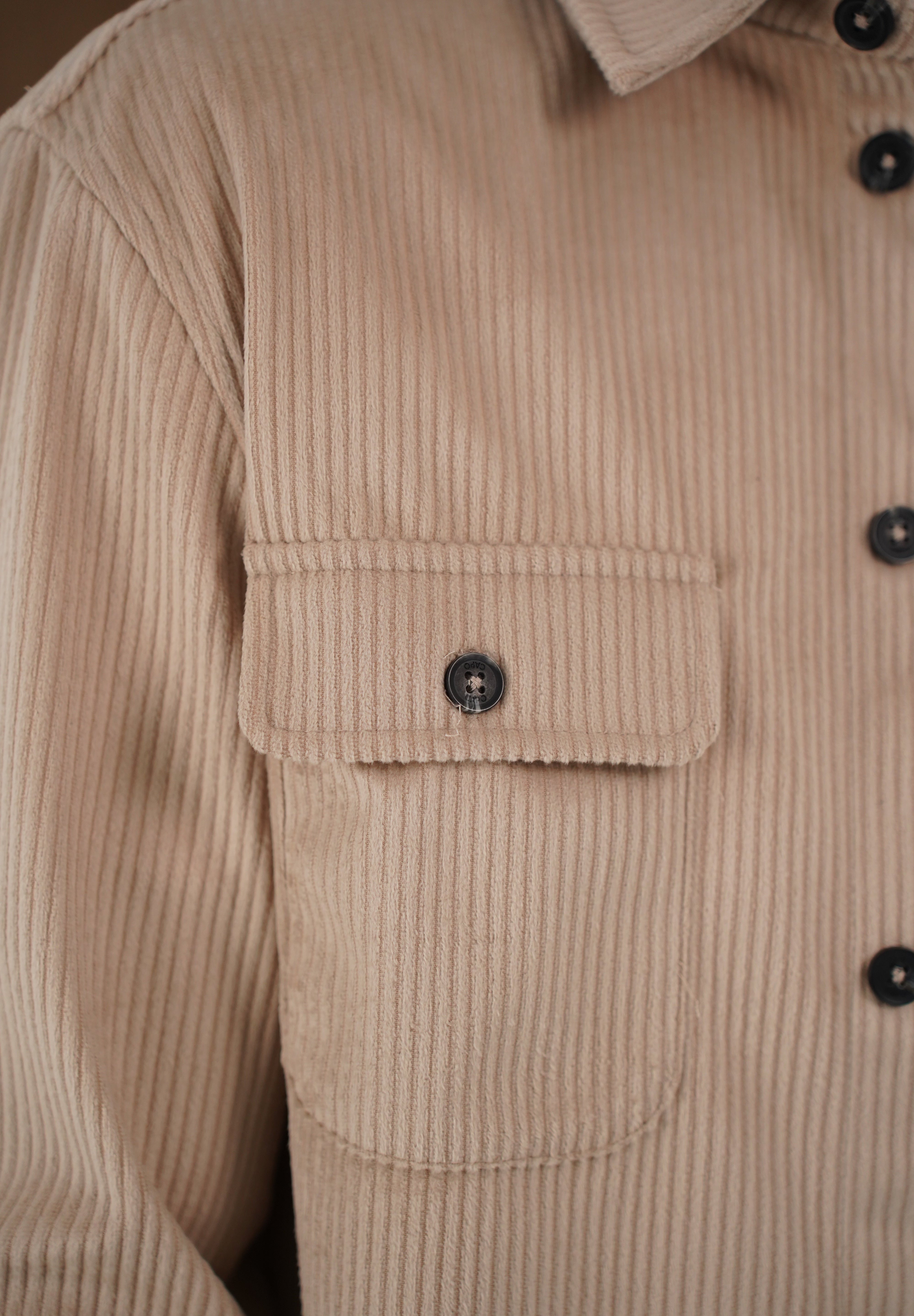 Capo Corduroy Overshirt - Stone