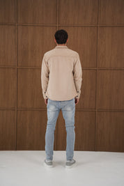 Capo Corduroy Overshirt - Stone
