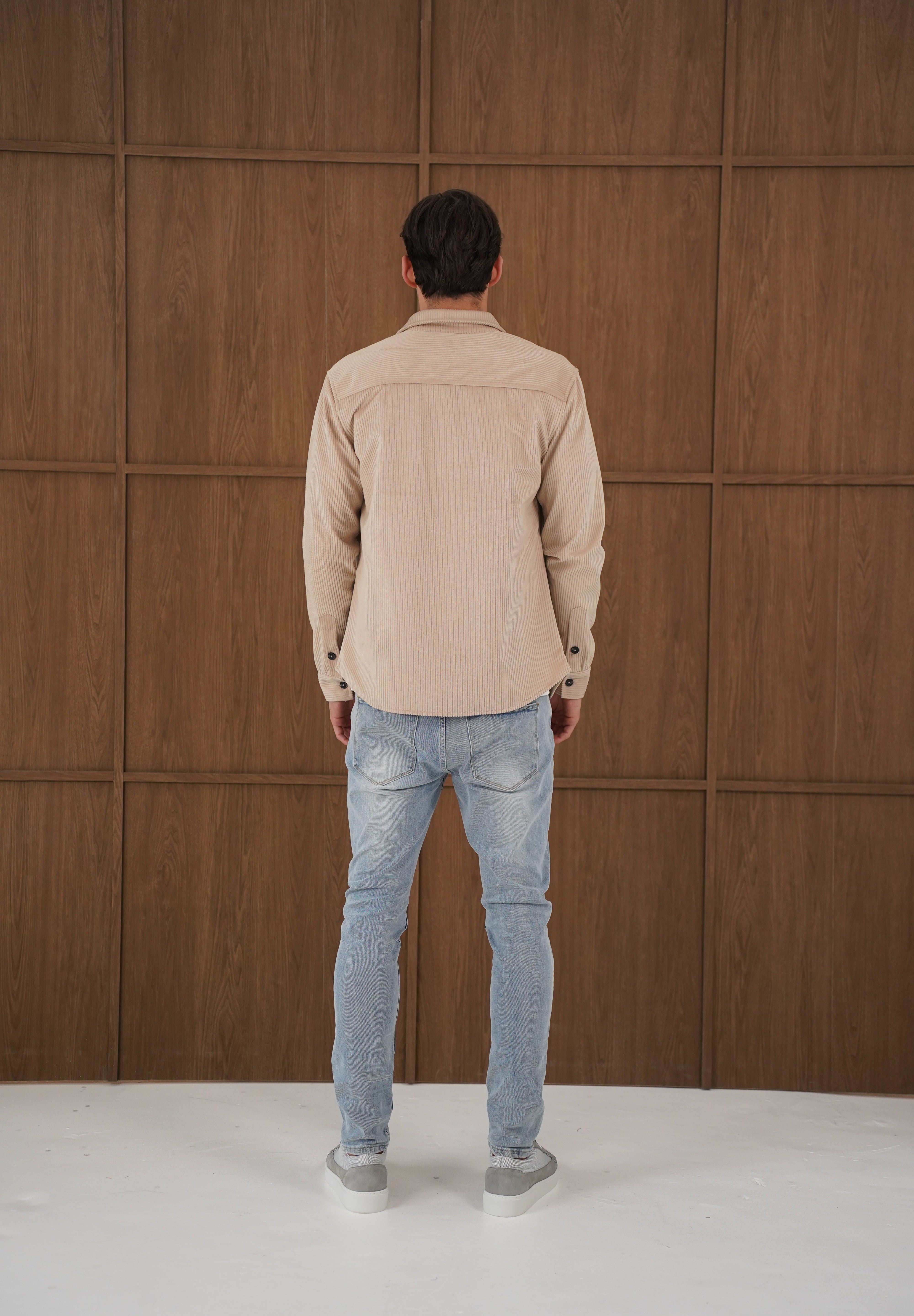 Capo Corduroy Overshirt - Stone