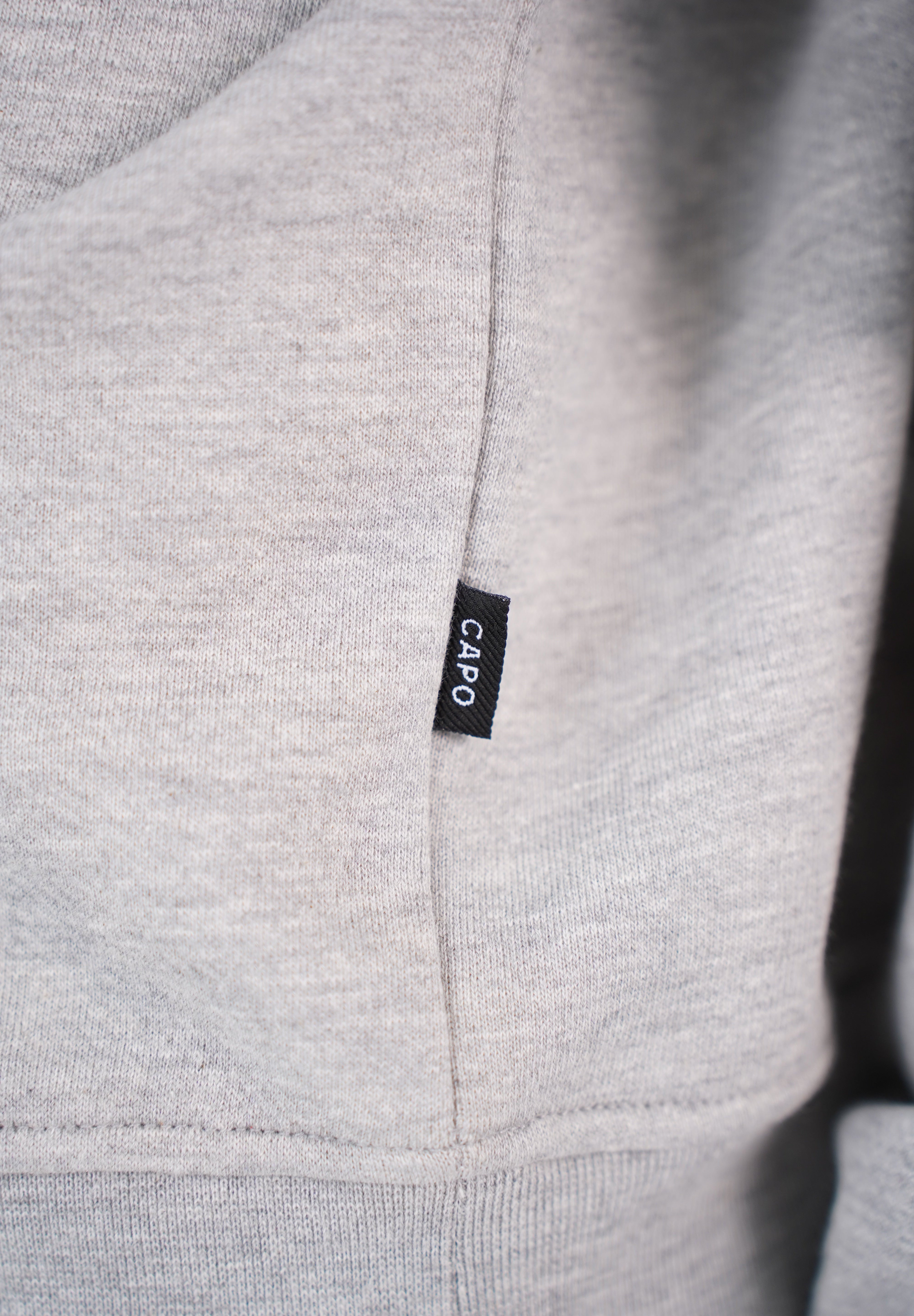 Capo Heavyweight Crew Neck Sweater - Light Grey
