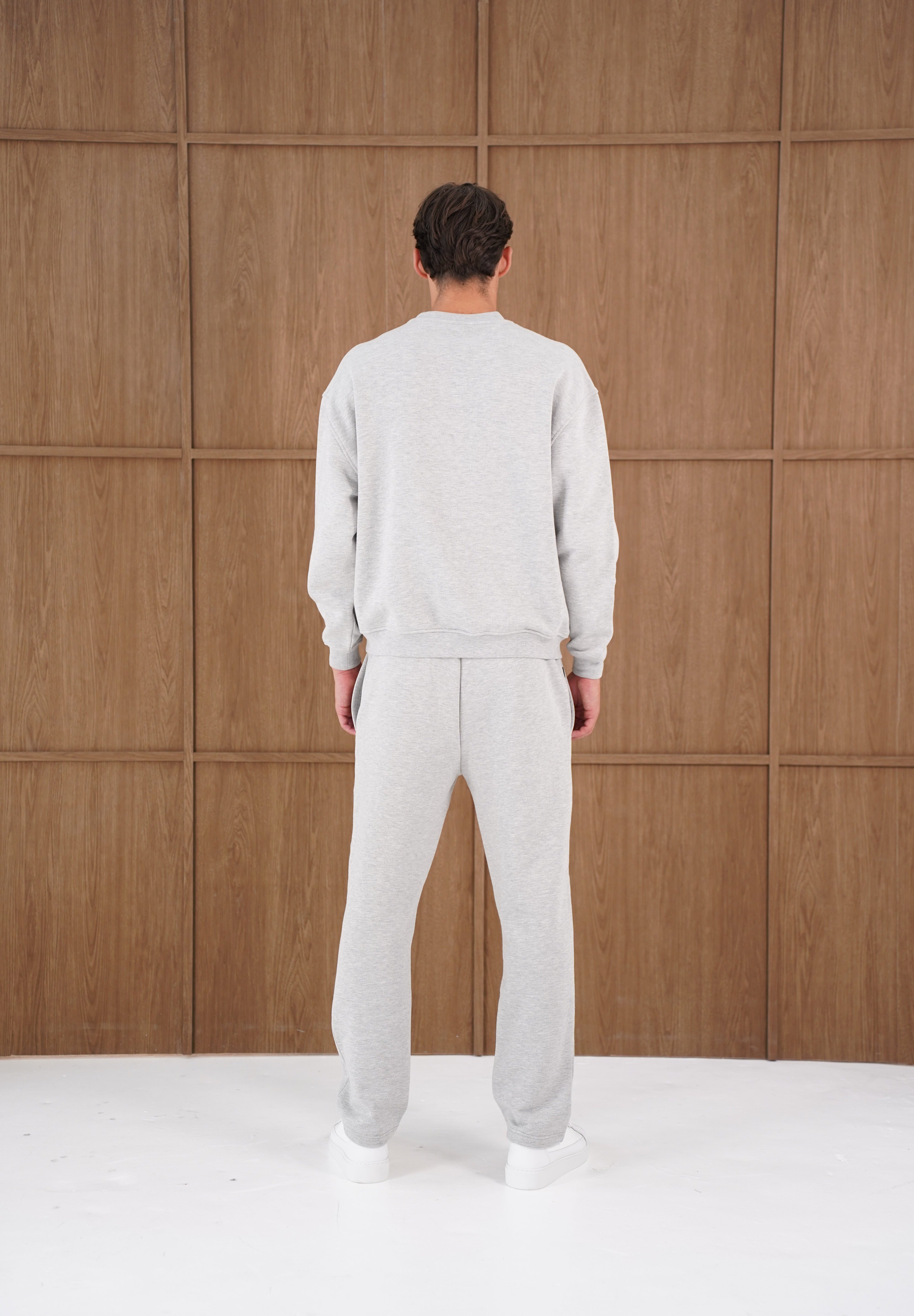 Capo Heavyweight Crew Neck Sweater - Light Grey