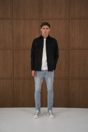 Capo Corduroy Overshirt - Black