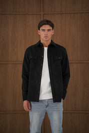 Capo Corduroy Overshirt - Black